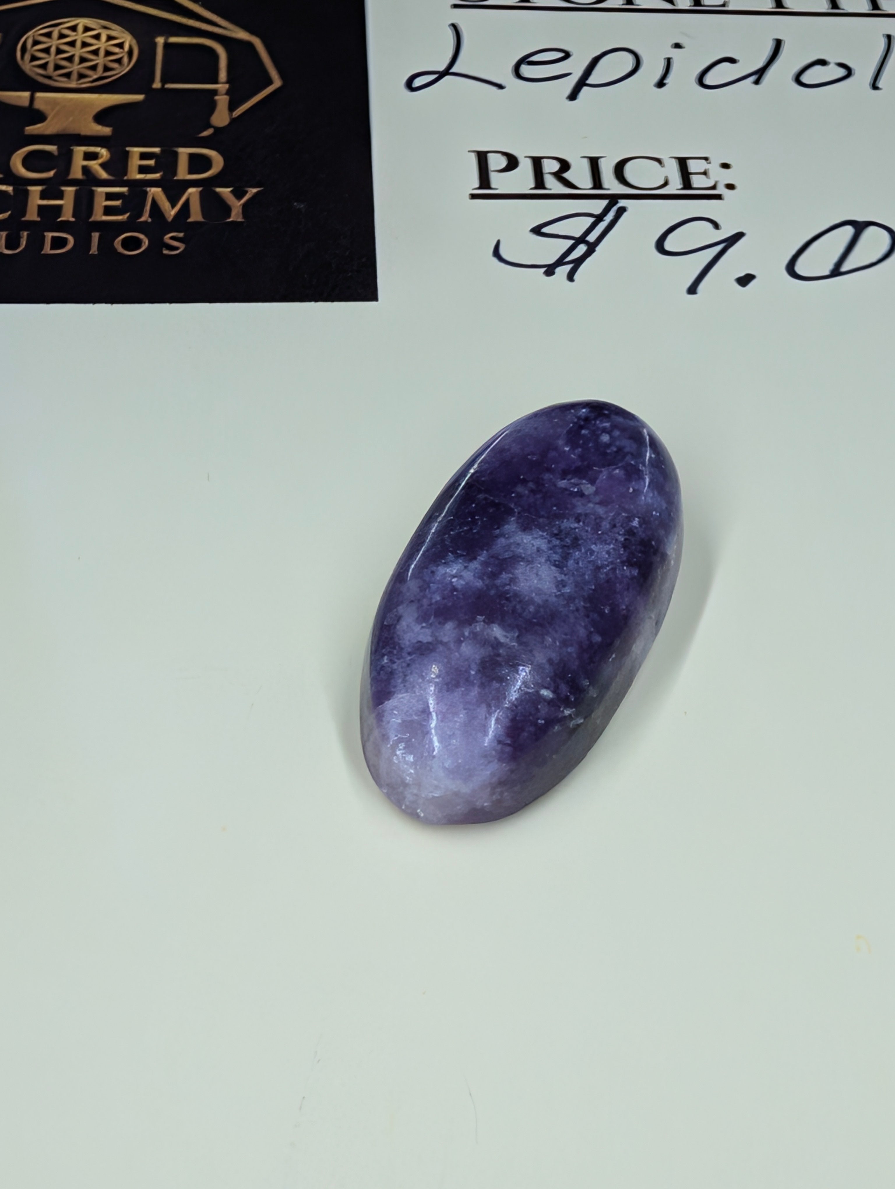Lepidolite - India - Handcrafted Cabochon by Sacred Alchemy Studios