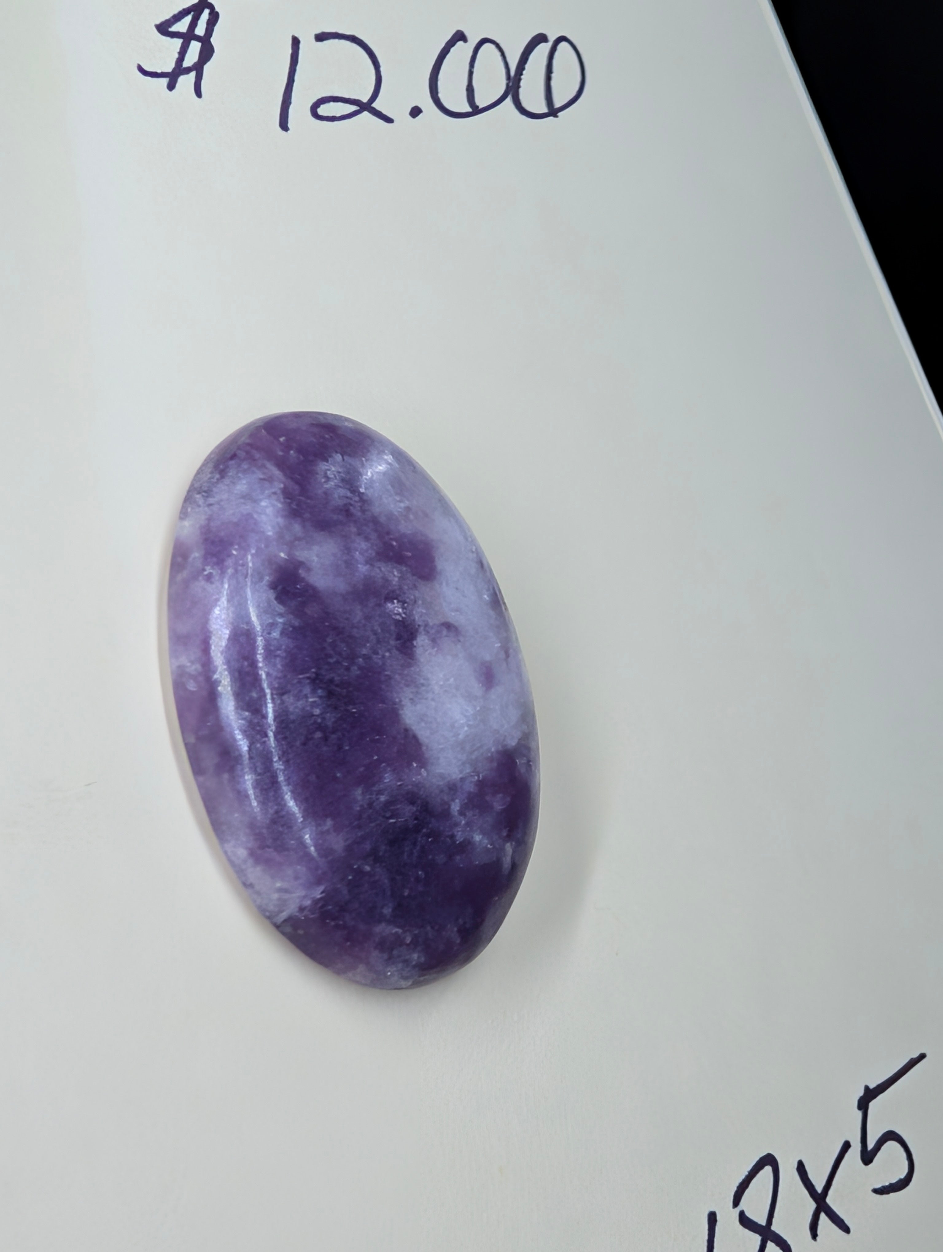 Lepidolite - India - 1 Cabochon Handcrafted by Sacred Alchemy Studios