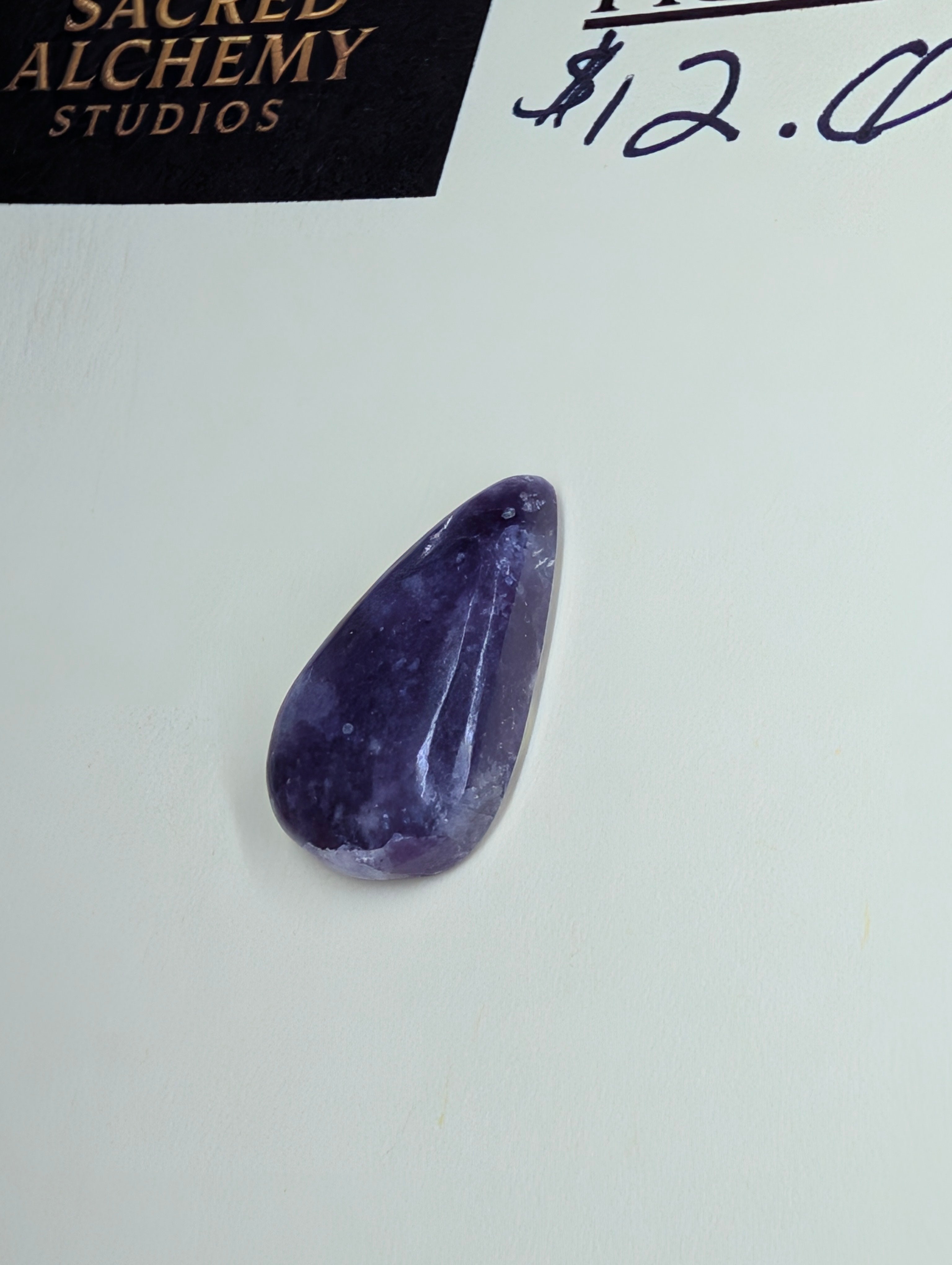 Lepidolite - India - 1 Cabochon Handcrafted by Sacred Alchemy Studios