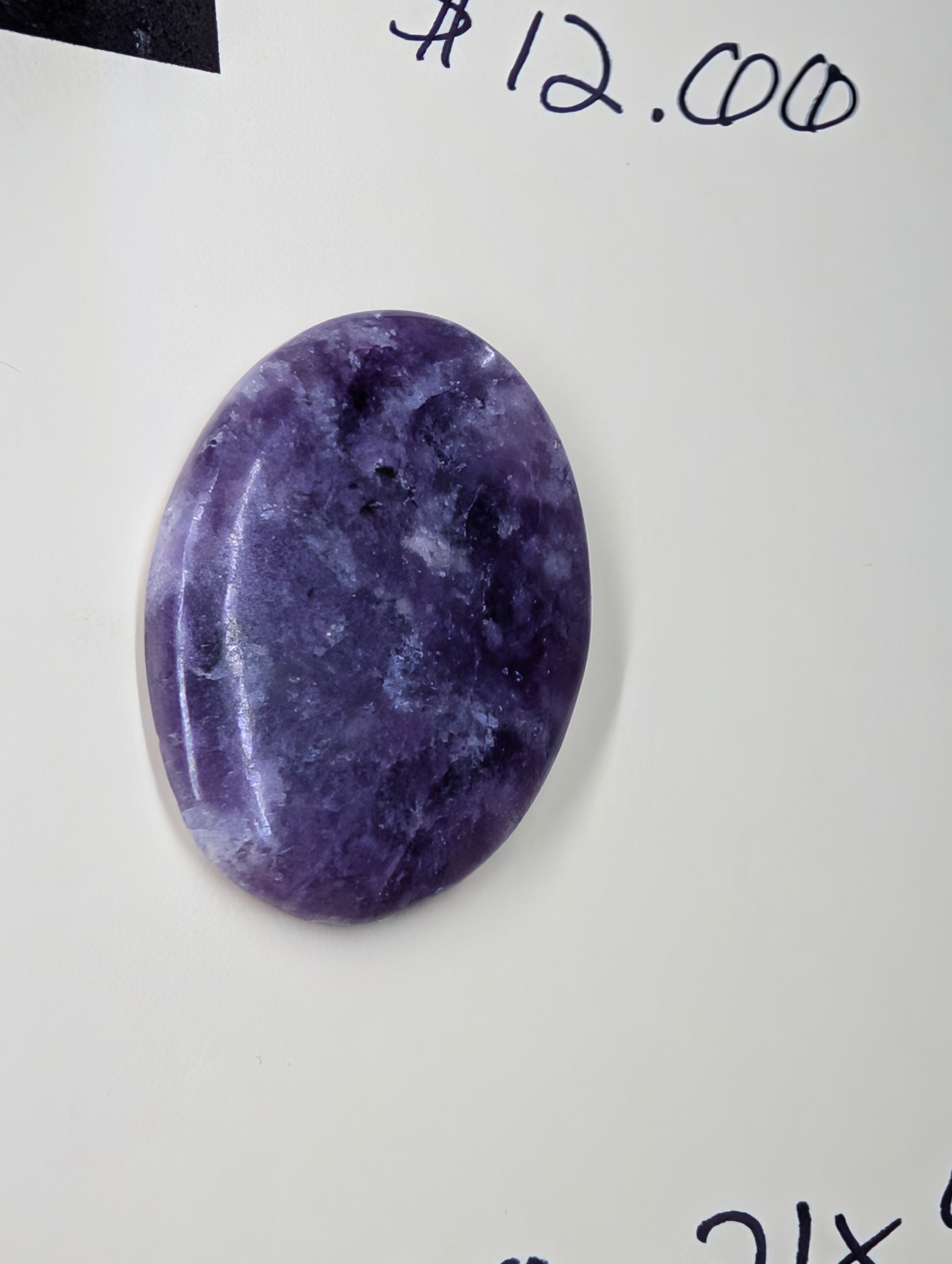Lepidolite - India - 1 Cabochon Handcrafted by Sacred Alchemy Studios