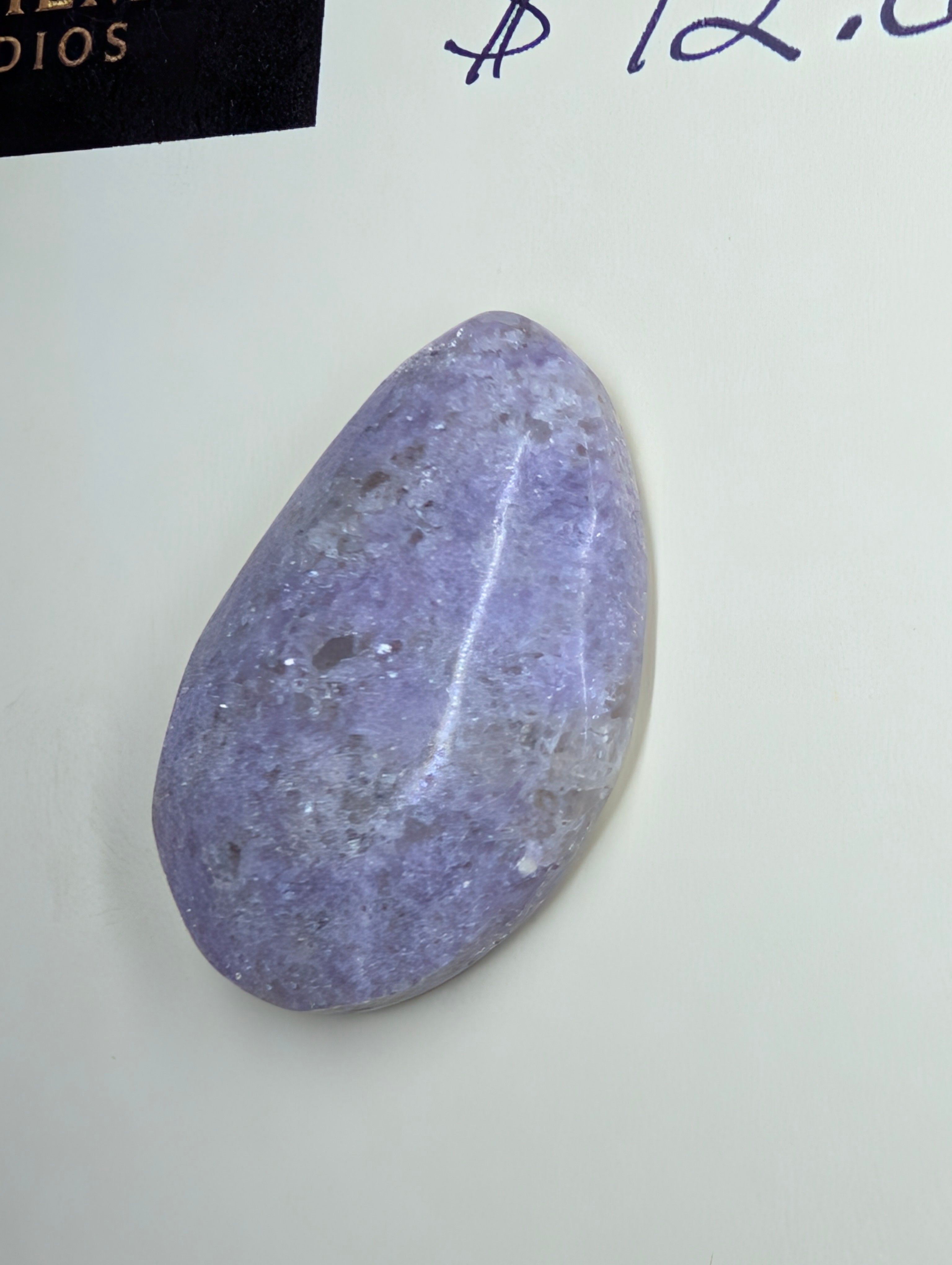 Lepidolite - India - 1 Cabochon Handcrafted- Freeform by Sacred Alchemy Studios