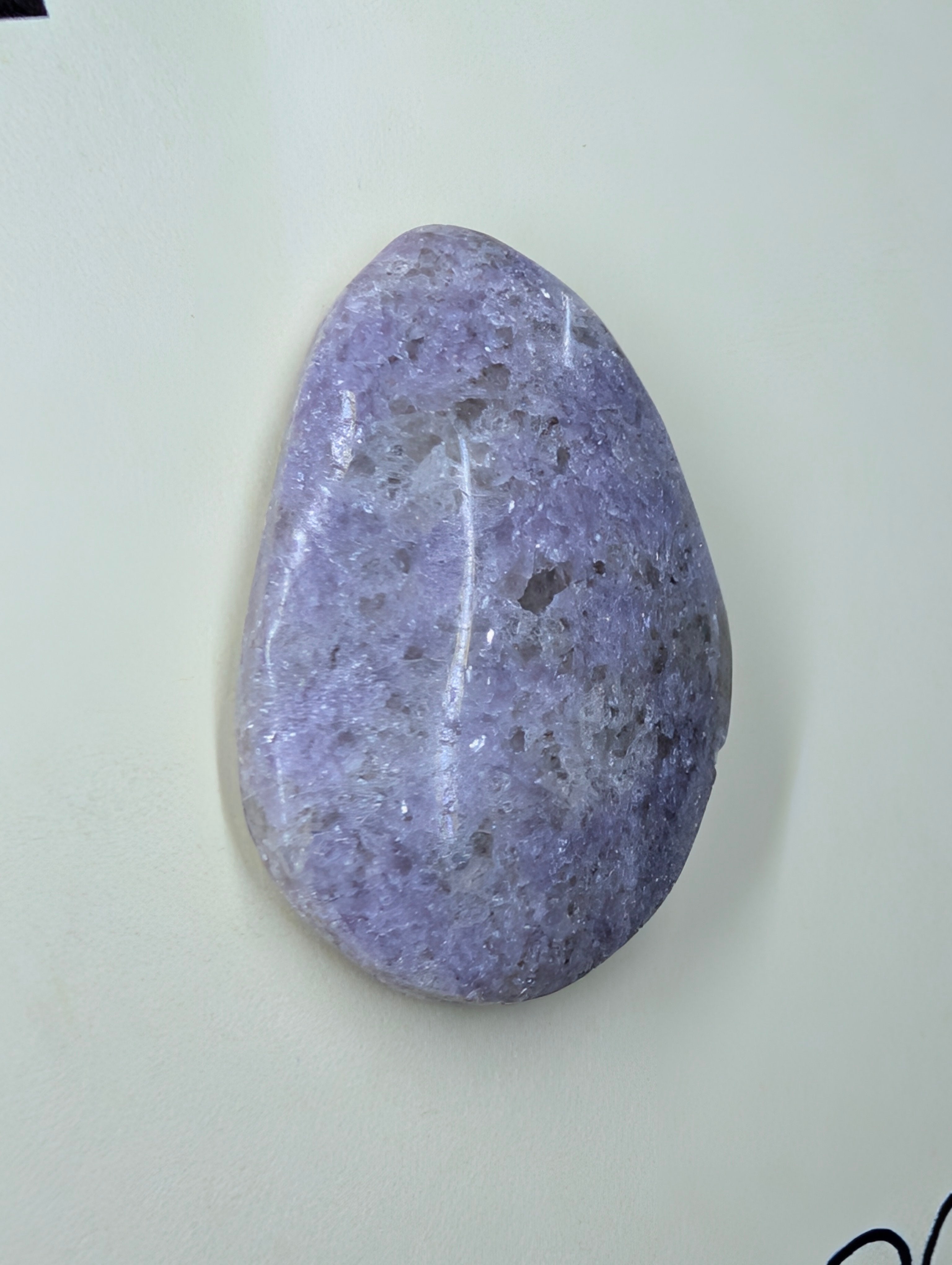 Lepidolite - India - 1 Cabochon Handcrafted- Freeform by Sacred Alchemy Studios