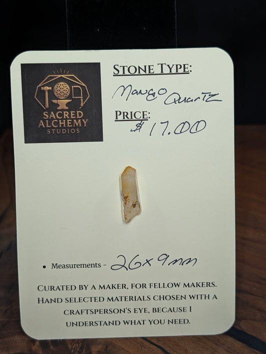 Mango Quartz - Boyacá, Colombia - Halloysite Included Crystal