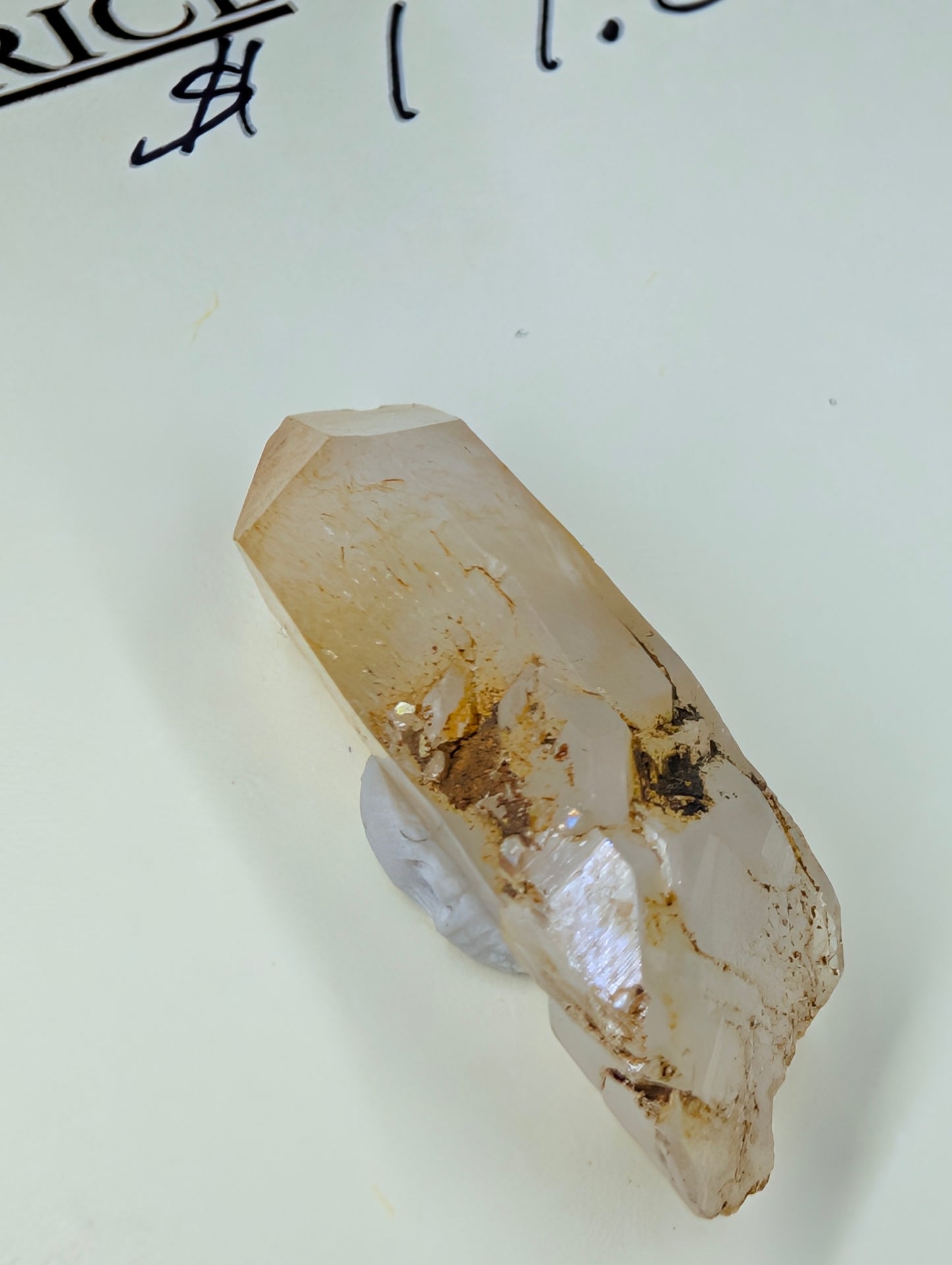 Mango Quartz - Boyacá, Colombia - Halloysite Included Crystal