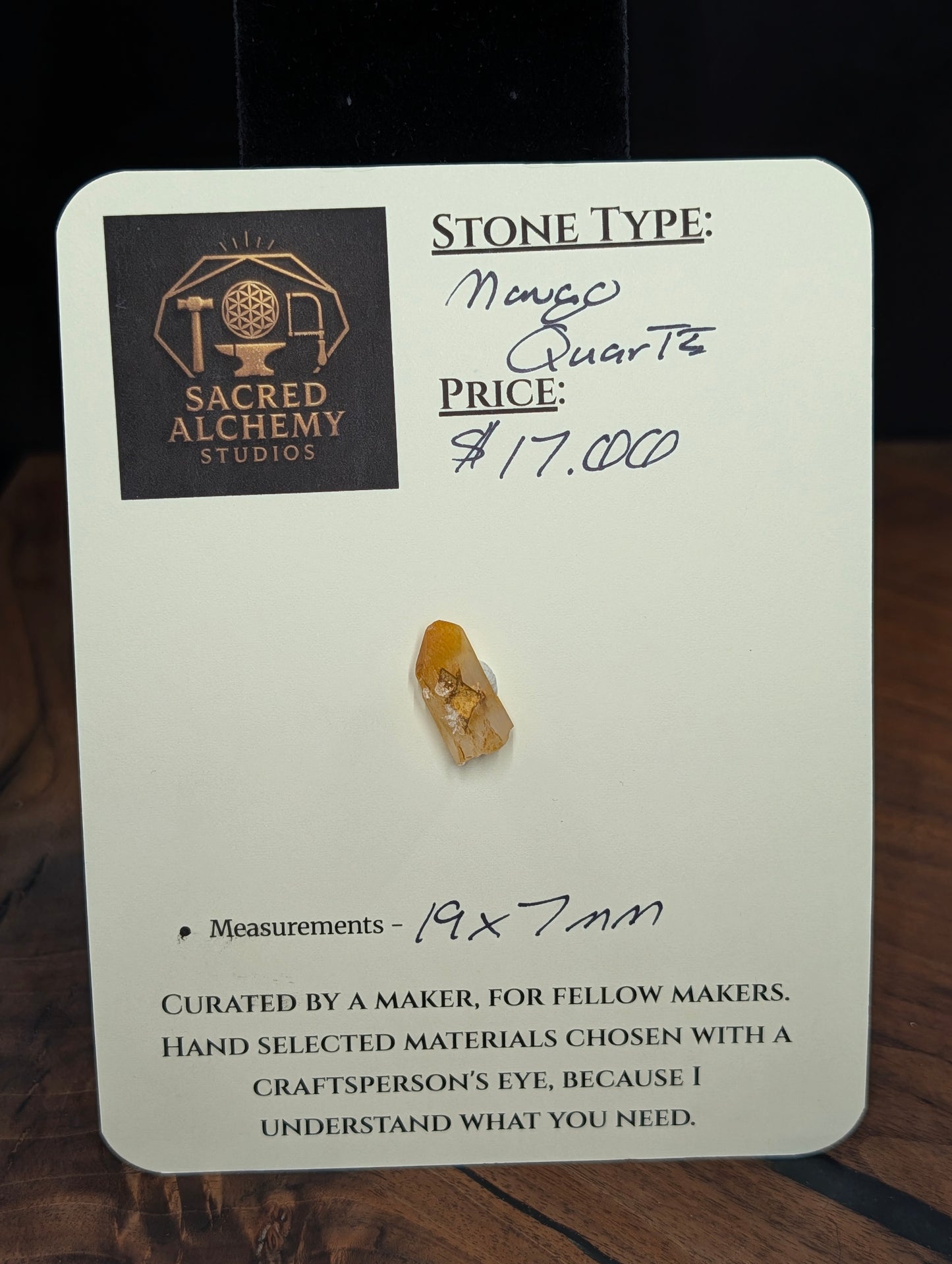 Mango Quartz - Boyacá, Colombia - Halloysite Included Crystal