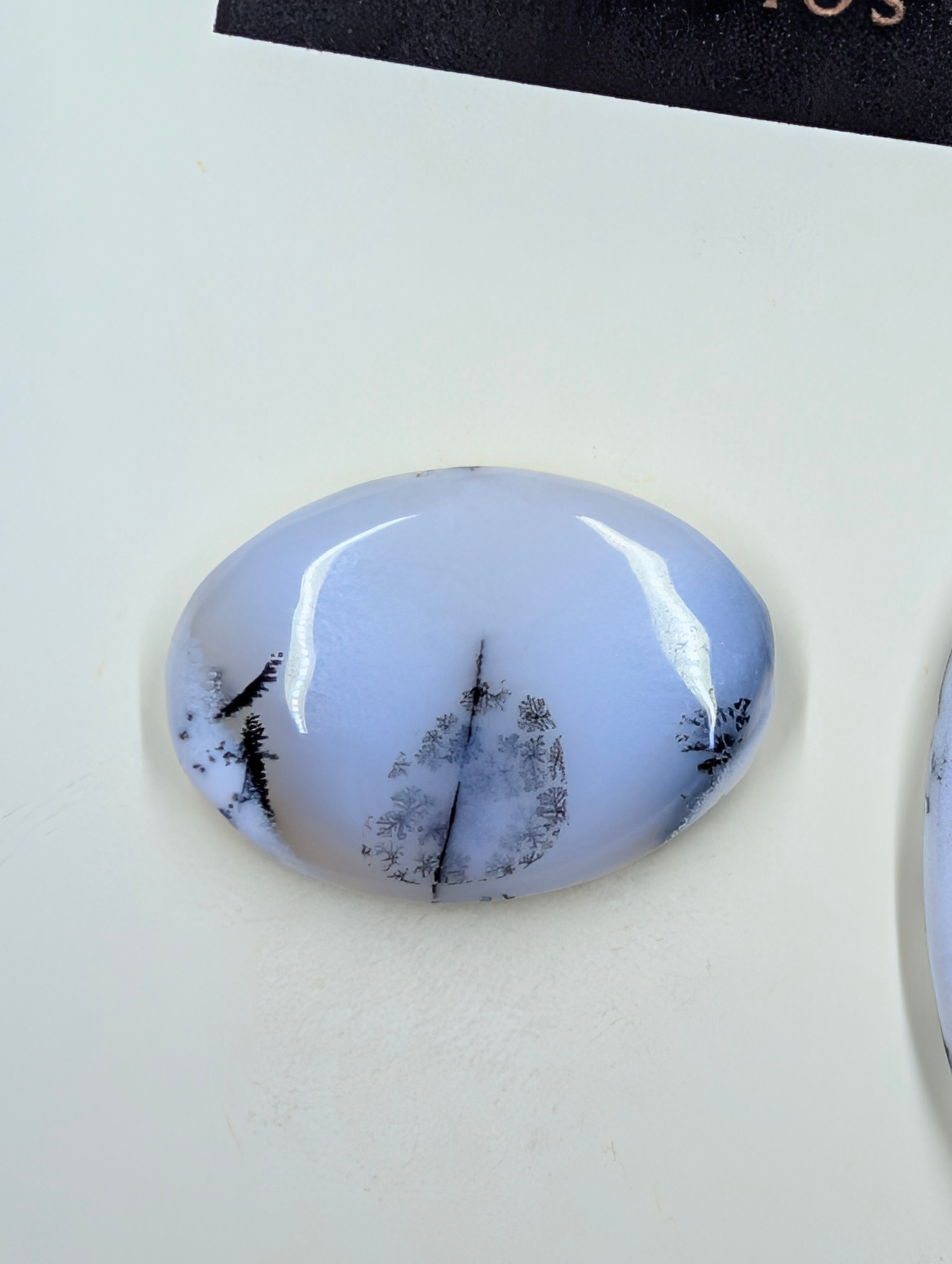 Scenic Dendritic Opal – Madagascar – 3pc Scenic Oval Set by Sacred Alchemy Studios
