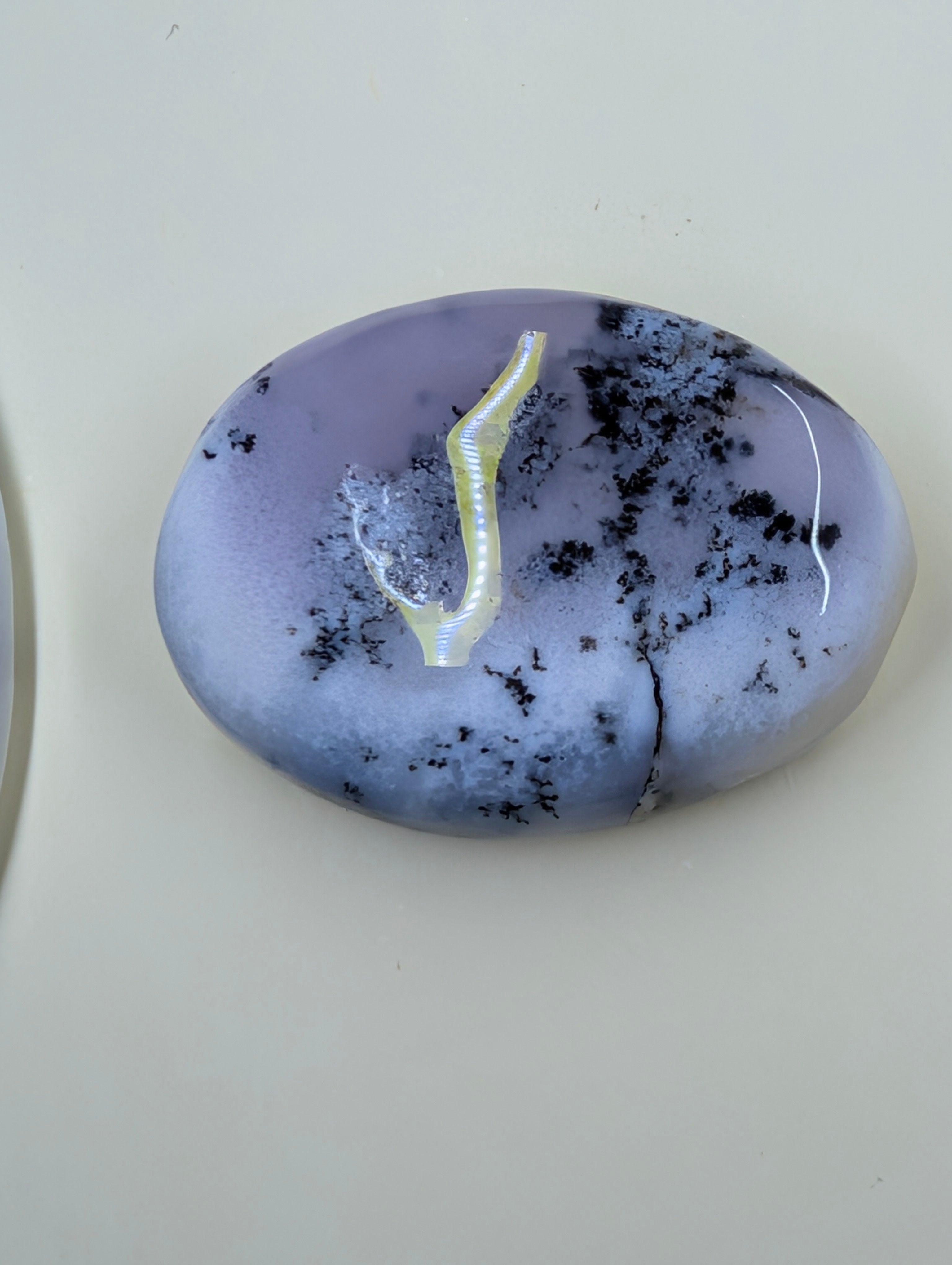 Scenic Dendritic Opal – Madagascar – 3pc Scenic Oval Set by Sacred Alchemy Studios