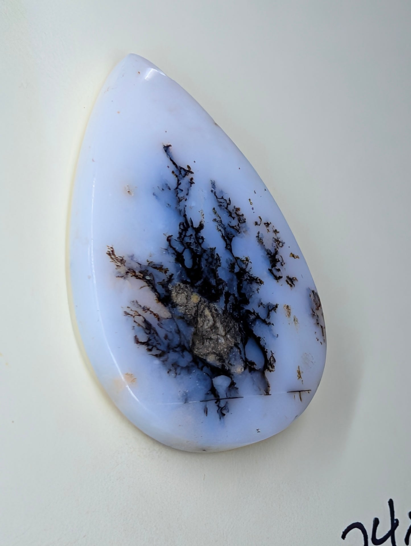 Dendritic Opal - Madagascar - 1 Cabochon - Scenic Natural Art