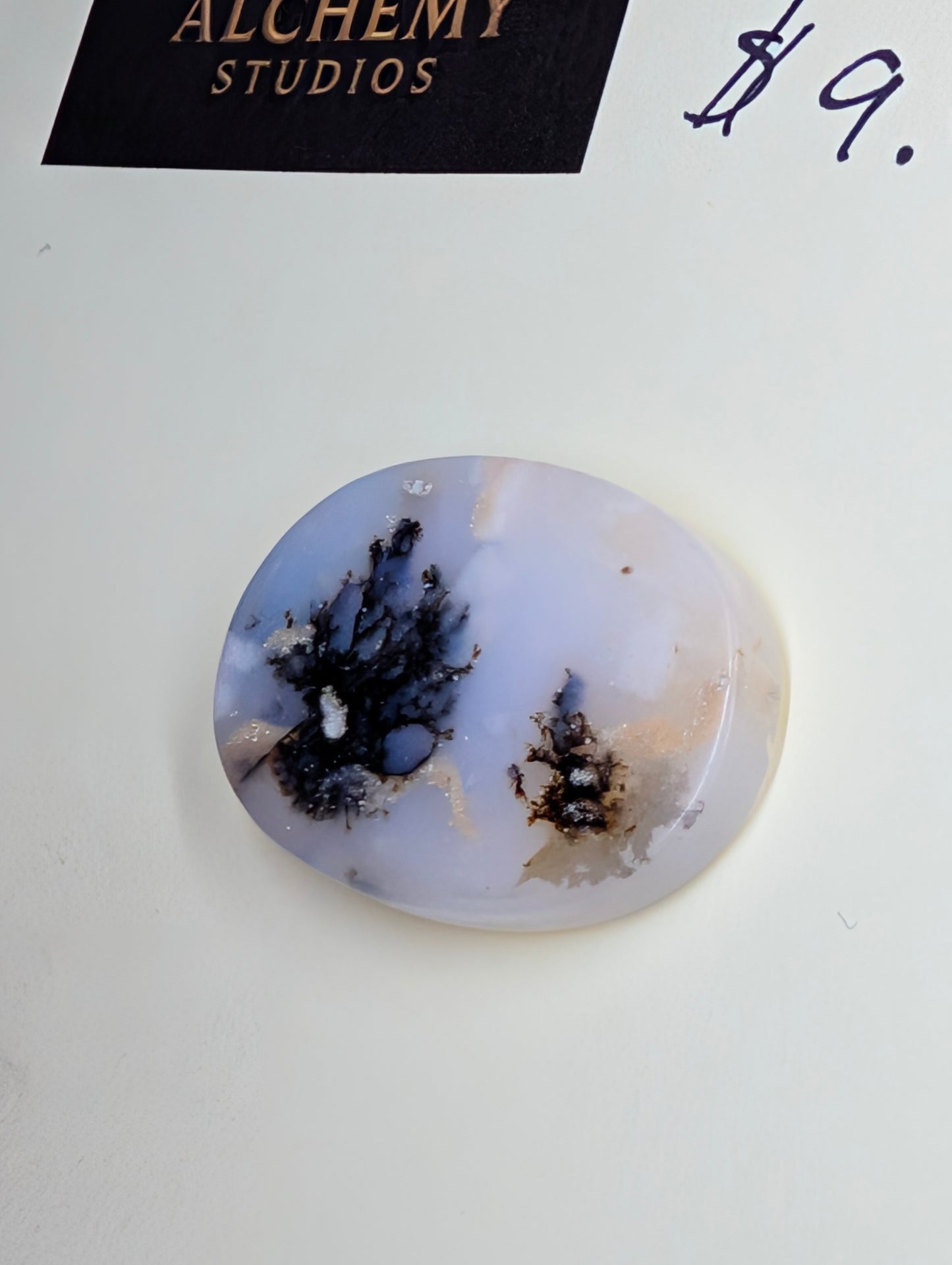 Dendritic Opal - Madagascar - 1 Cabochon - Scenic Natural Art