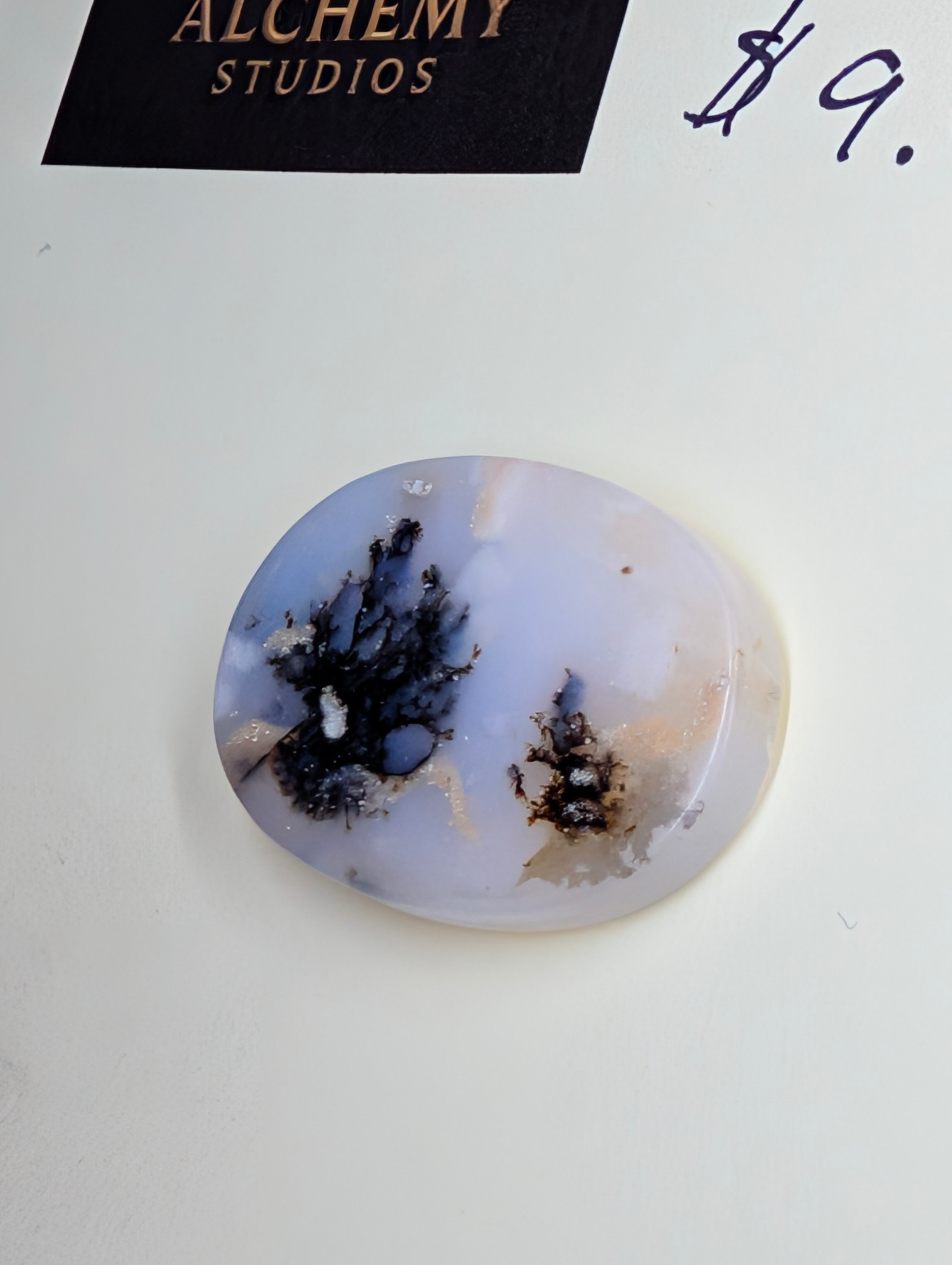 Dendritic Opal - Madagascar - 1 Cabochon - Scenic Natural Art by Sacred Alchemy Studios