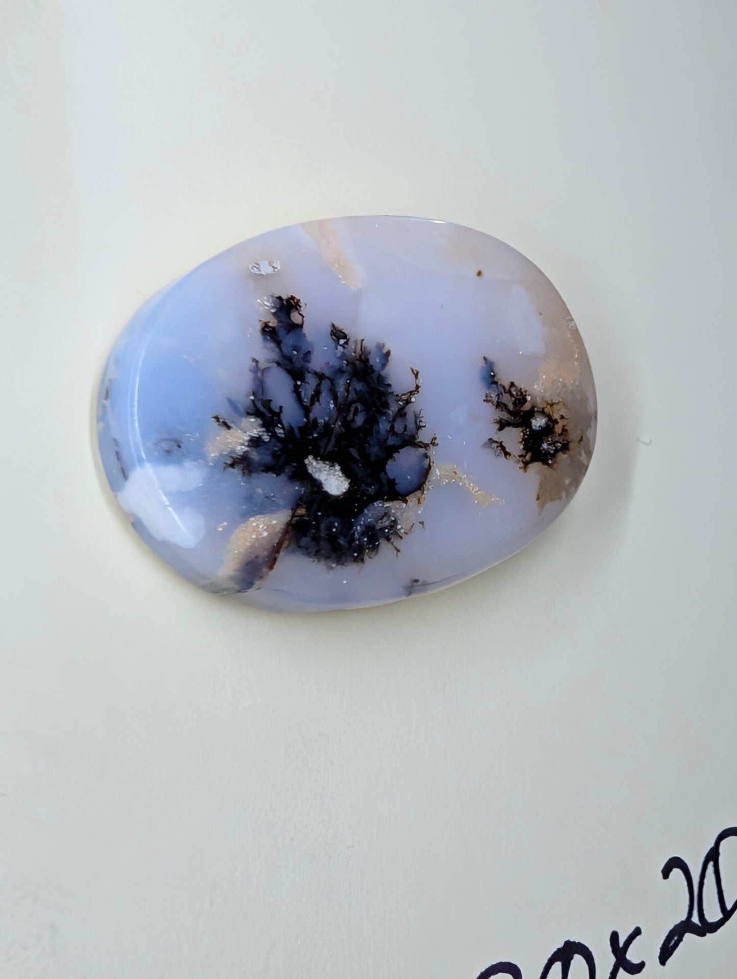Dendritic Opal - Madagascar - 1 Cabochon - Scenic Natural Art