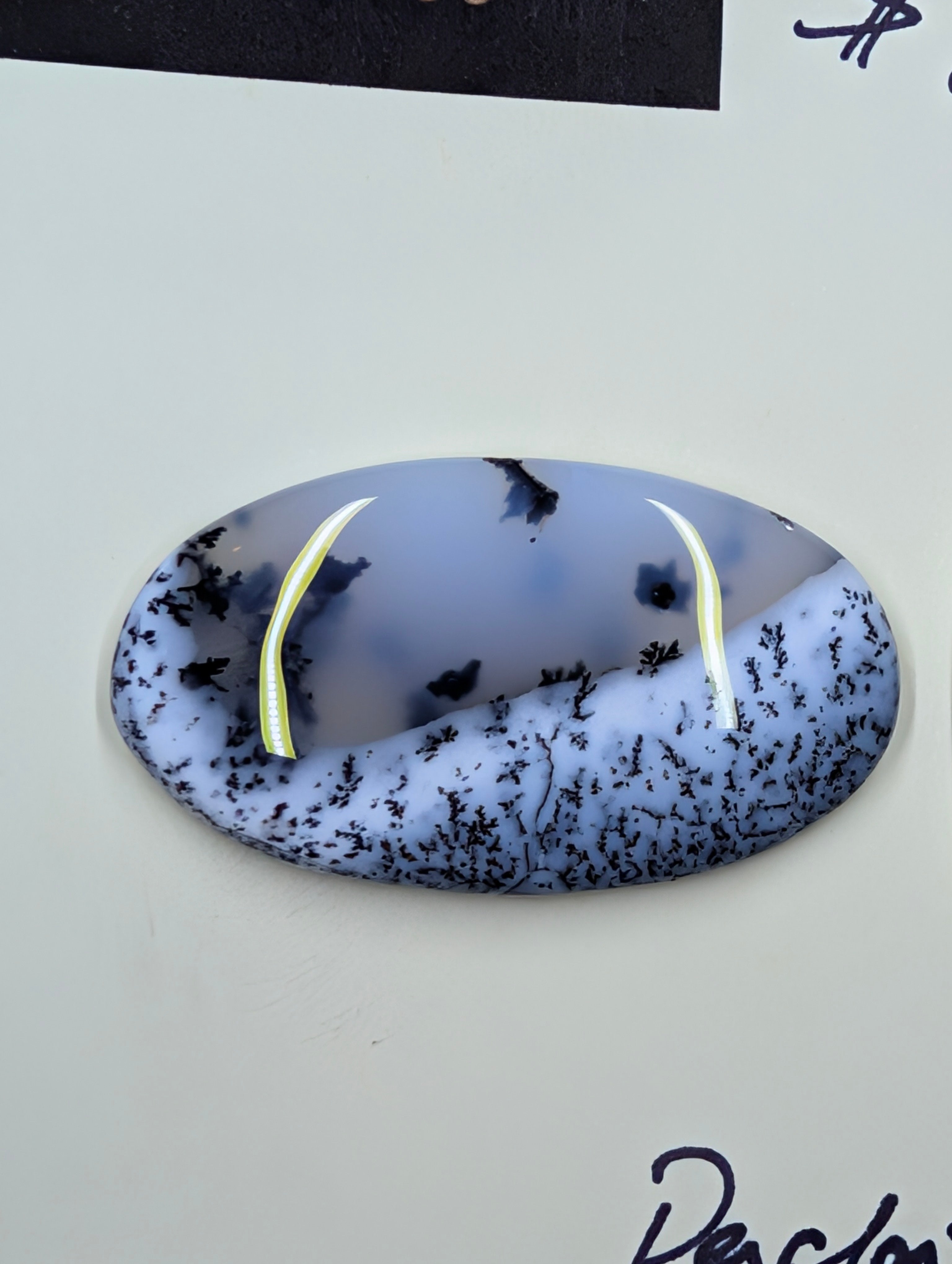 Scenic Dendritic Opal – Madagascar – 3pc Pendant and Earring Set - Top Grade by Sacred Alchemy Studios