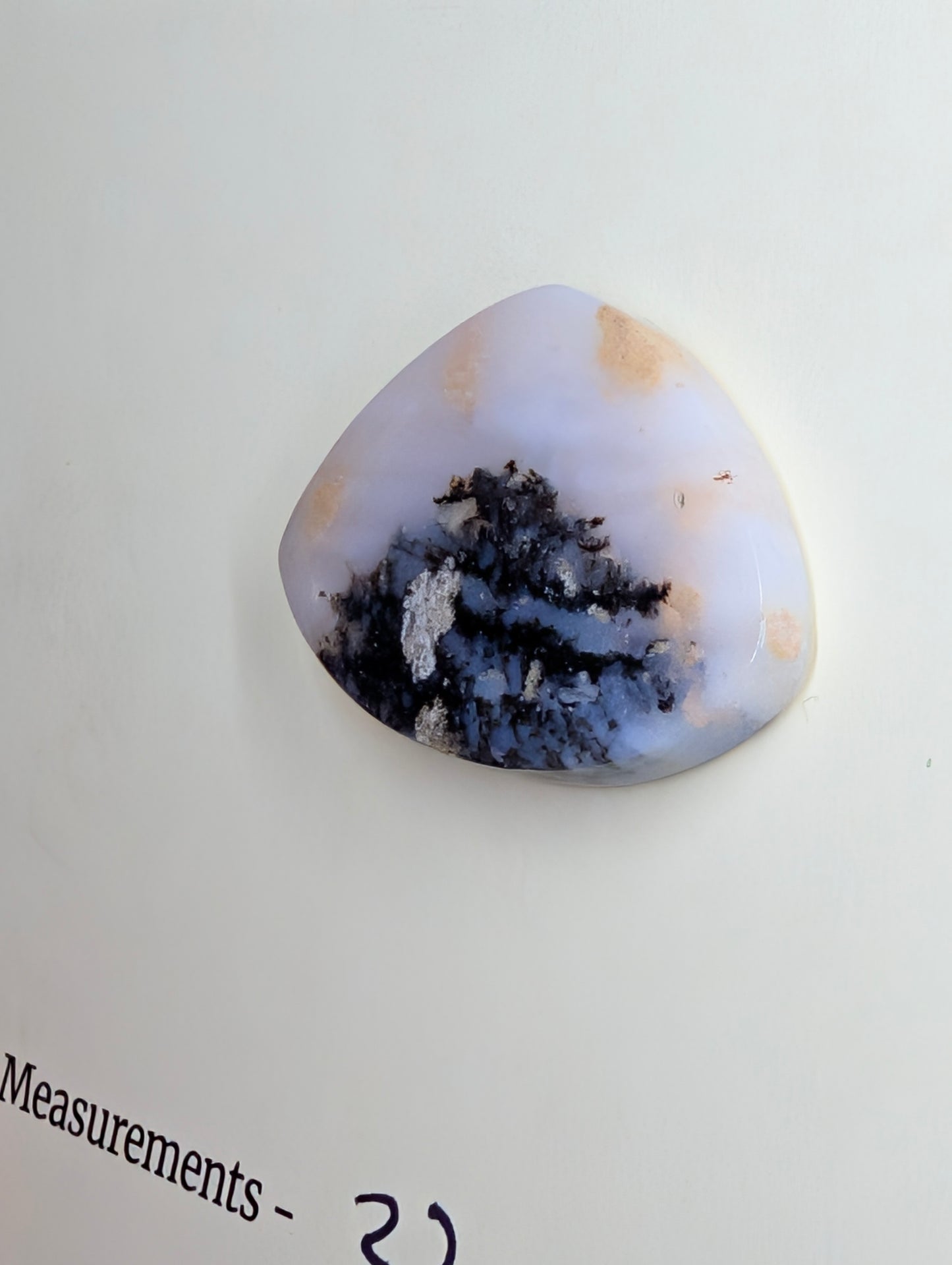 Dendritic Opal - Madagascar - 1 Cabochon - Scenic Natural Art