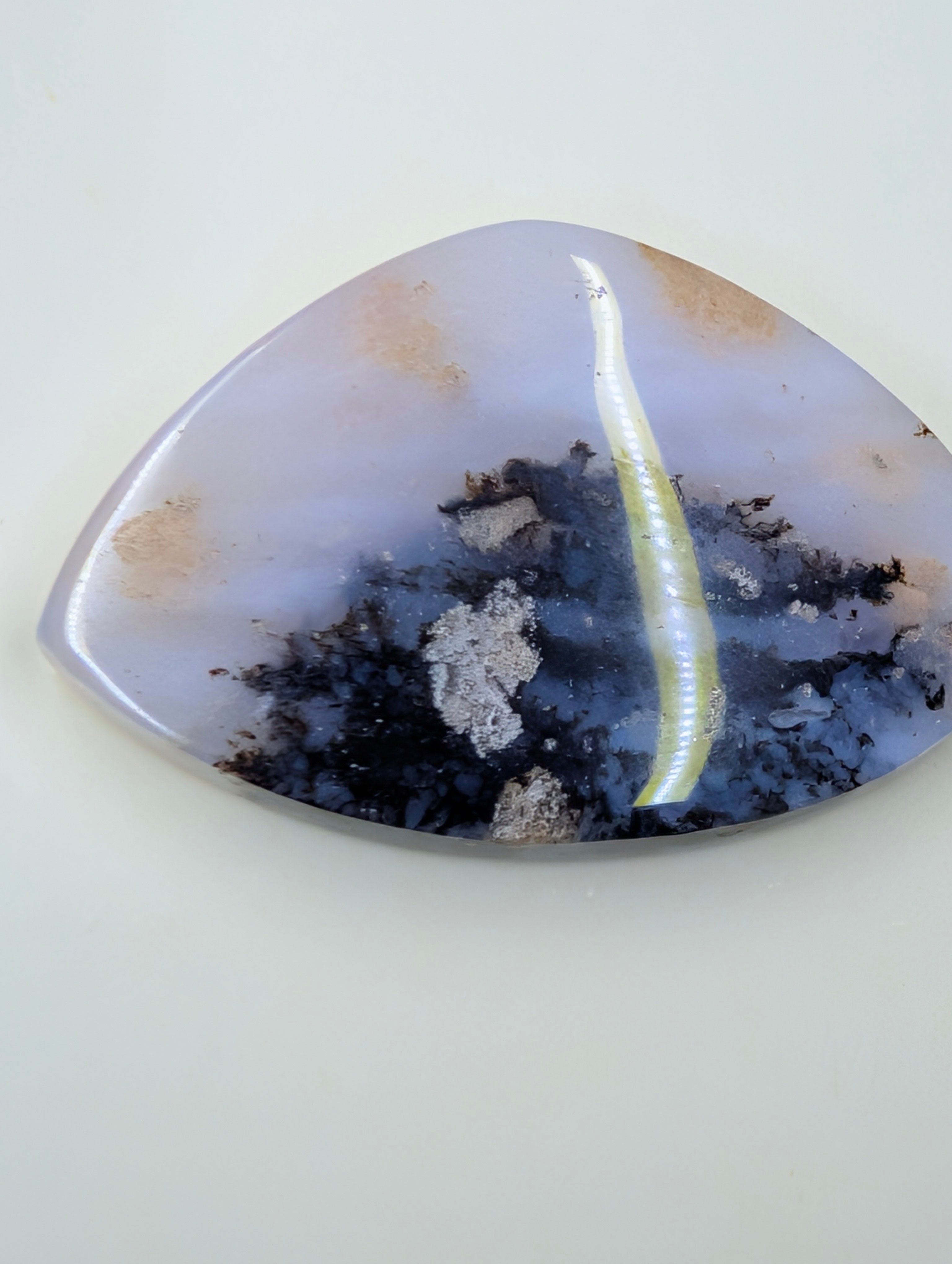 Dendritic Opal - Madagascar - 1 Cabochon - Scenic Natural Art by Sacred Alchemy Studios