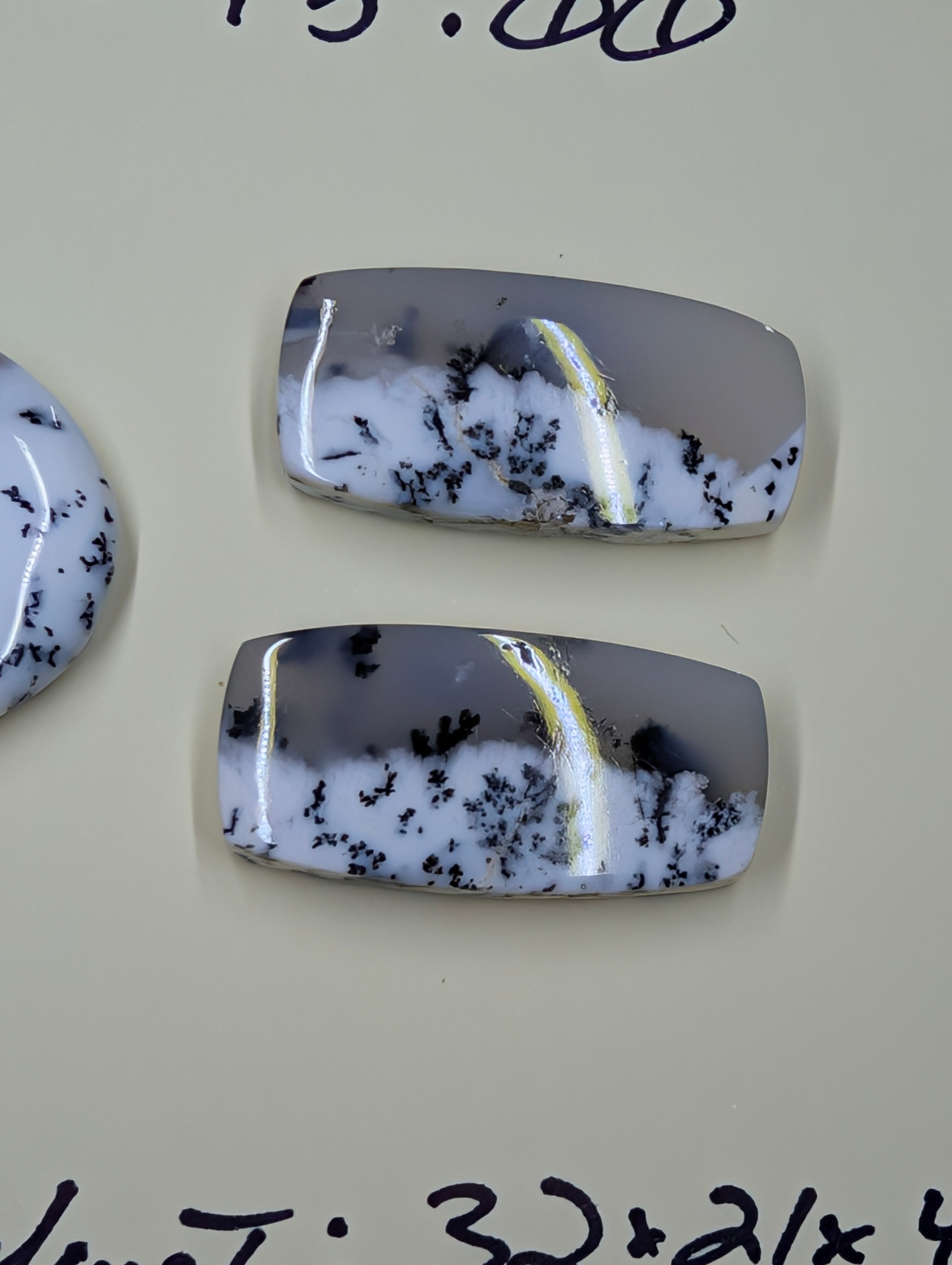 Scenic Dendritic Opal – Madagascar – 3pc Pendant and Earring Set - Top Grade by Sacred Alchemy Studios
