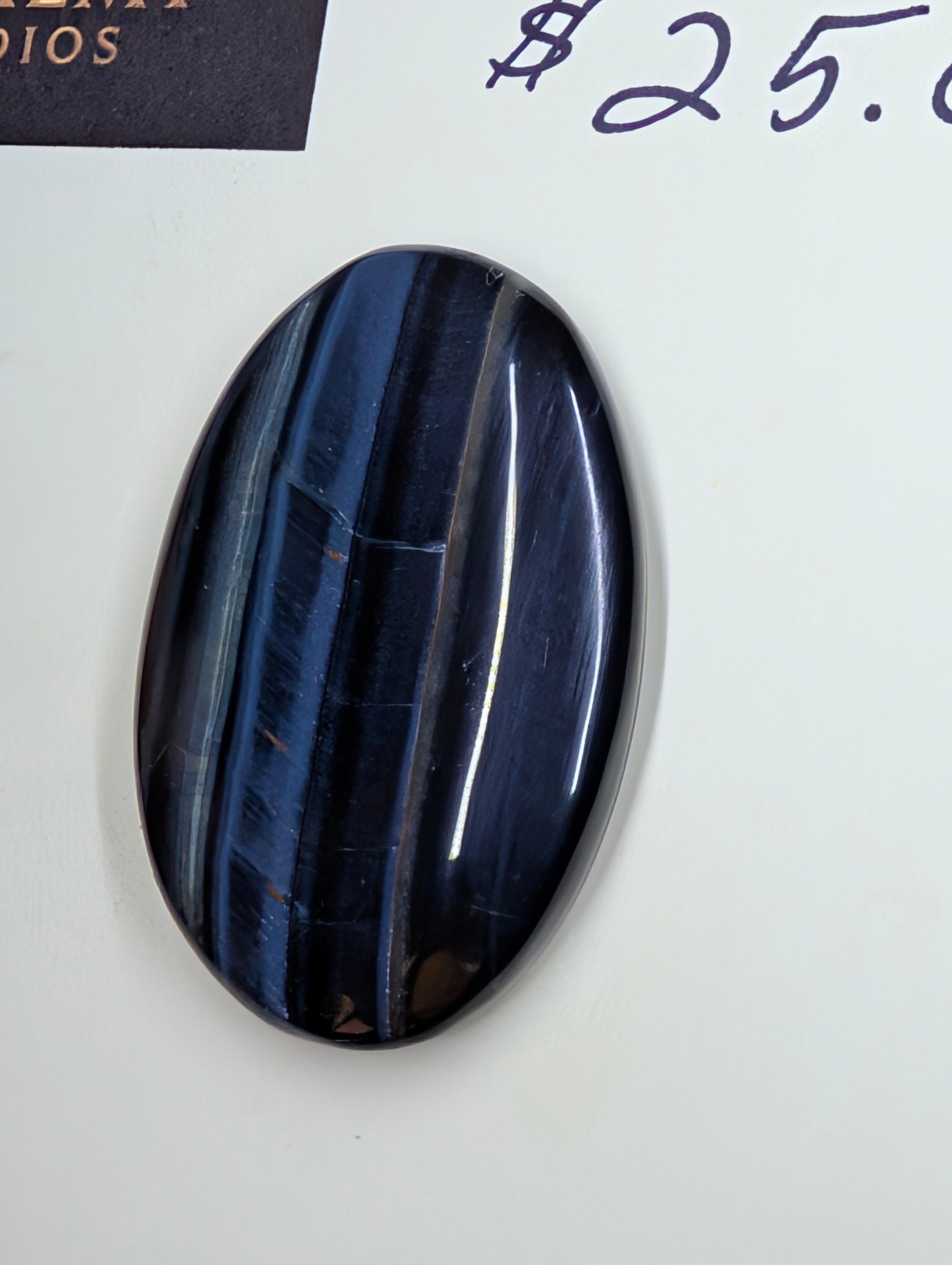 Blue Tiger's Eye "Hawk's Eye" – Natural Cabochon by Sacred Alchemy Studios