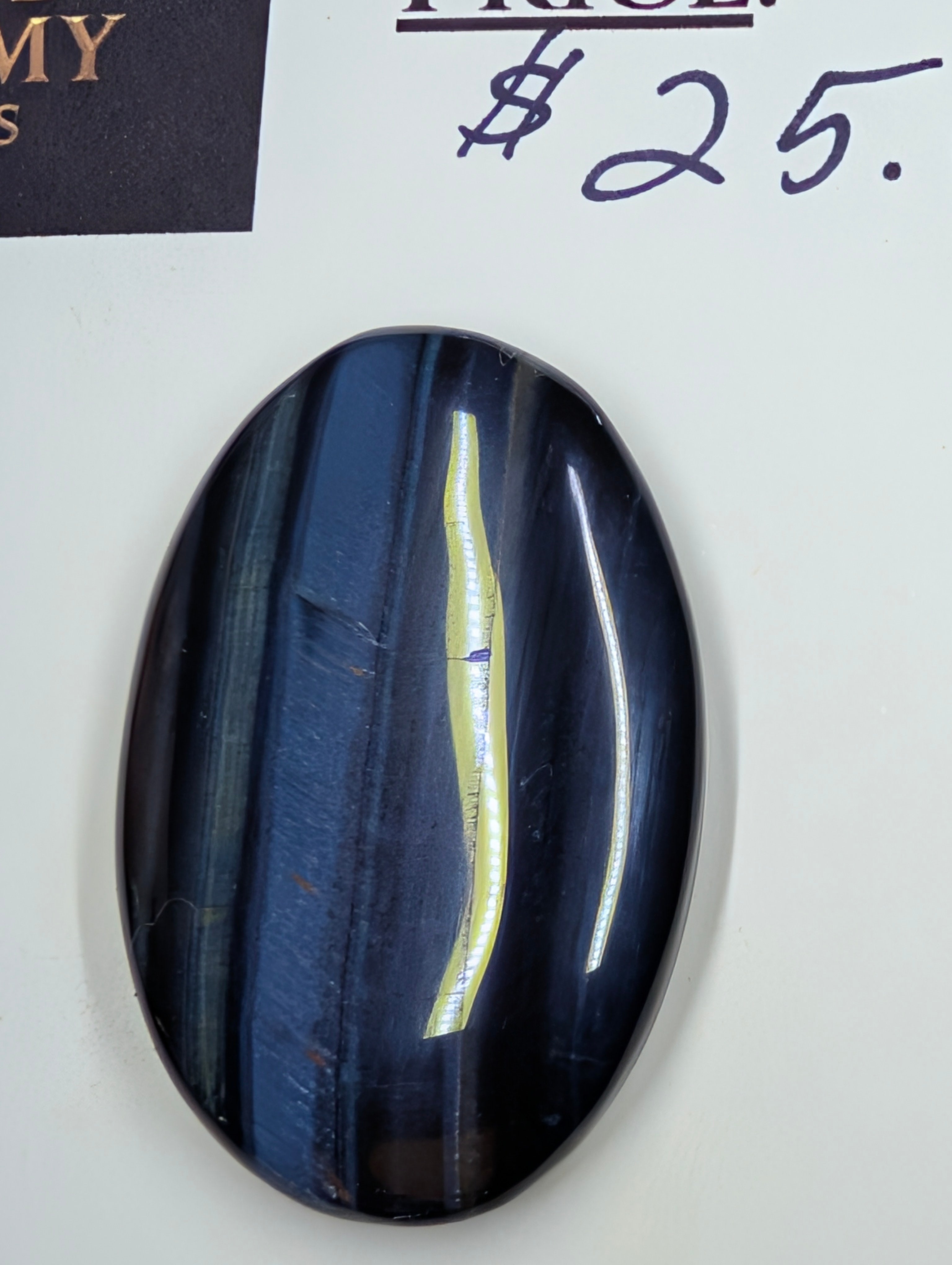Blue Tiger's Eye "Hawk's Eye" – Natural Cabochon by Sacred Alchemy Studios