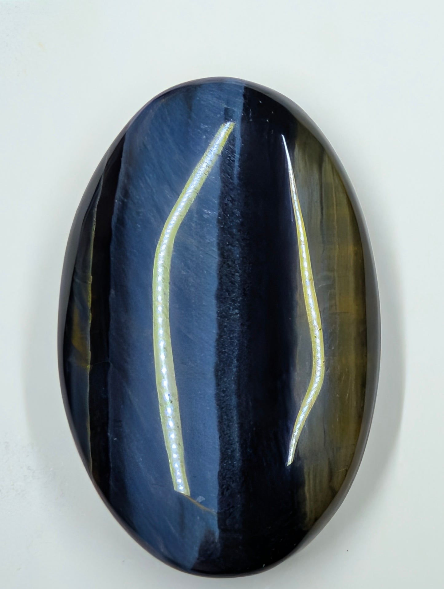 Blue Tiger's Eye "Hawk's Eye" – Natural Cabochon