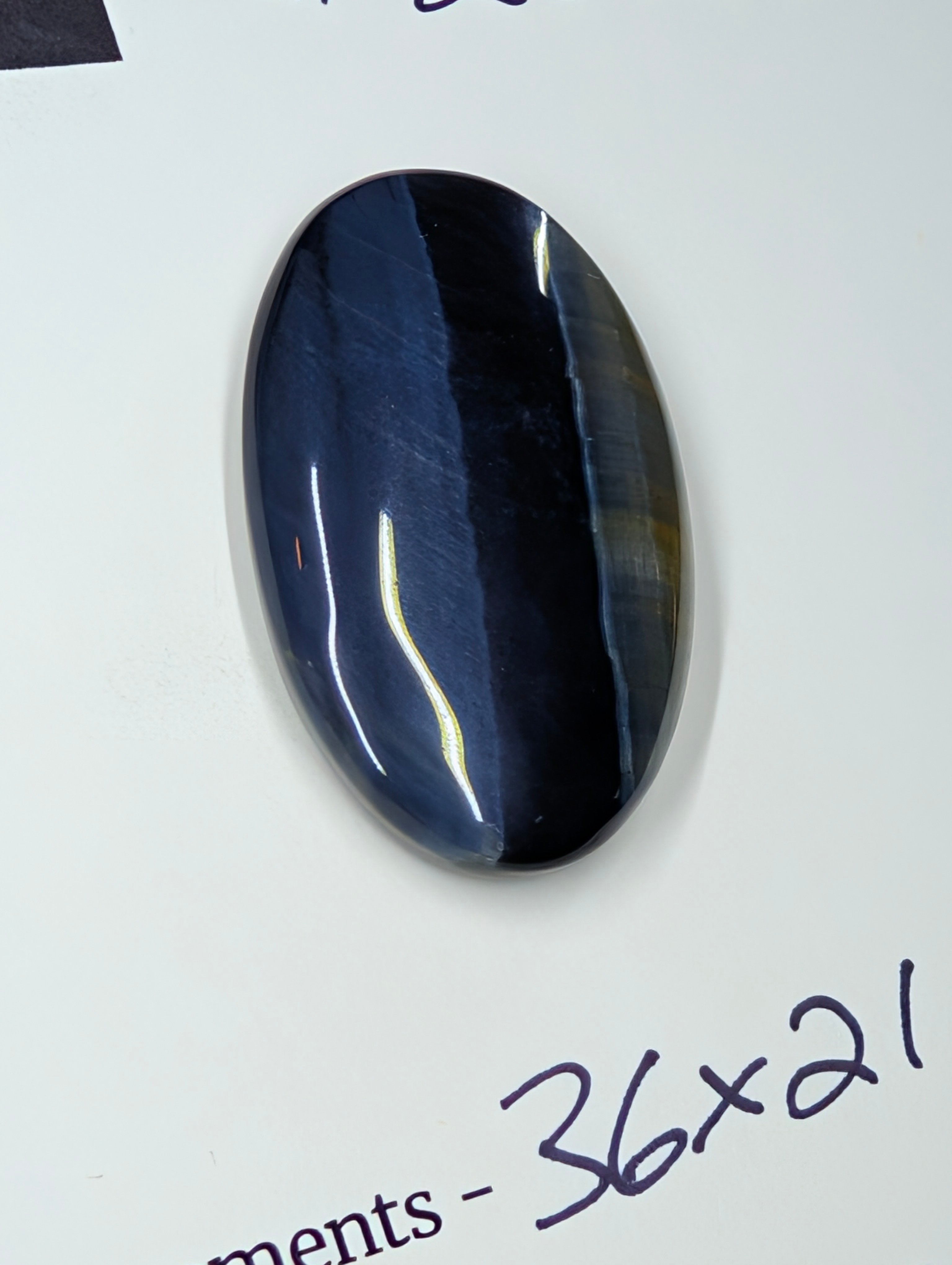 Blue Tiger's Eye "Hawk's Eye" – Natural Cabochon by Sacred Alchemy Studios