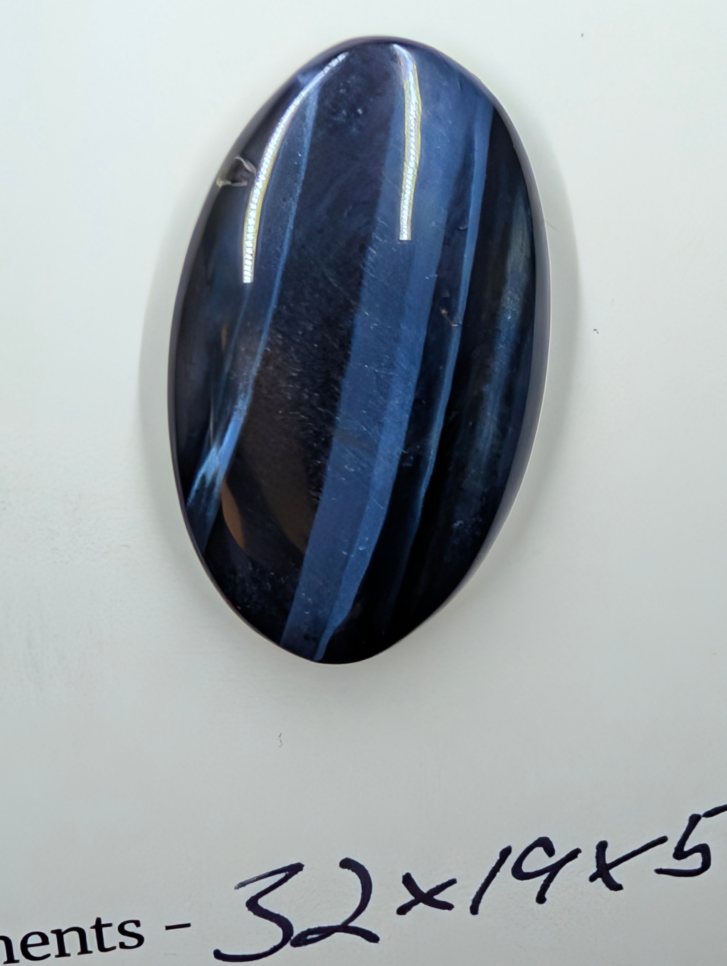 Blue Tiger's Eye "Hawk's Eye" – Natural Cabochon by Sacred Alchemy Studios