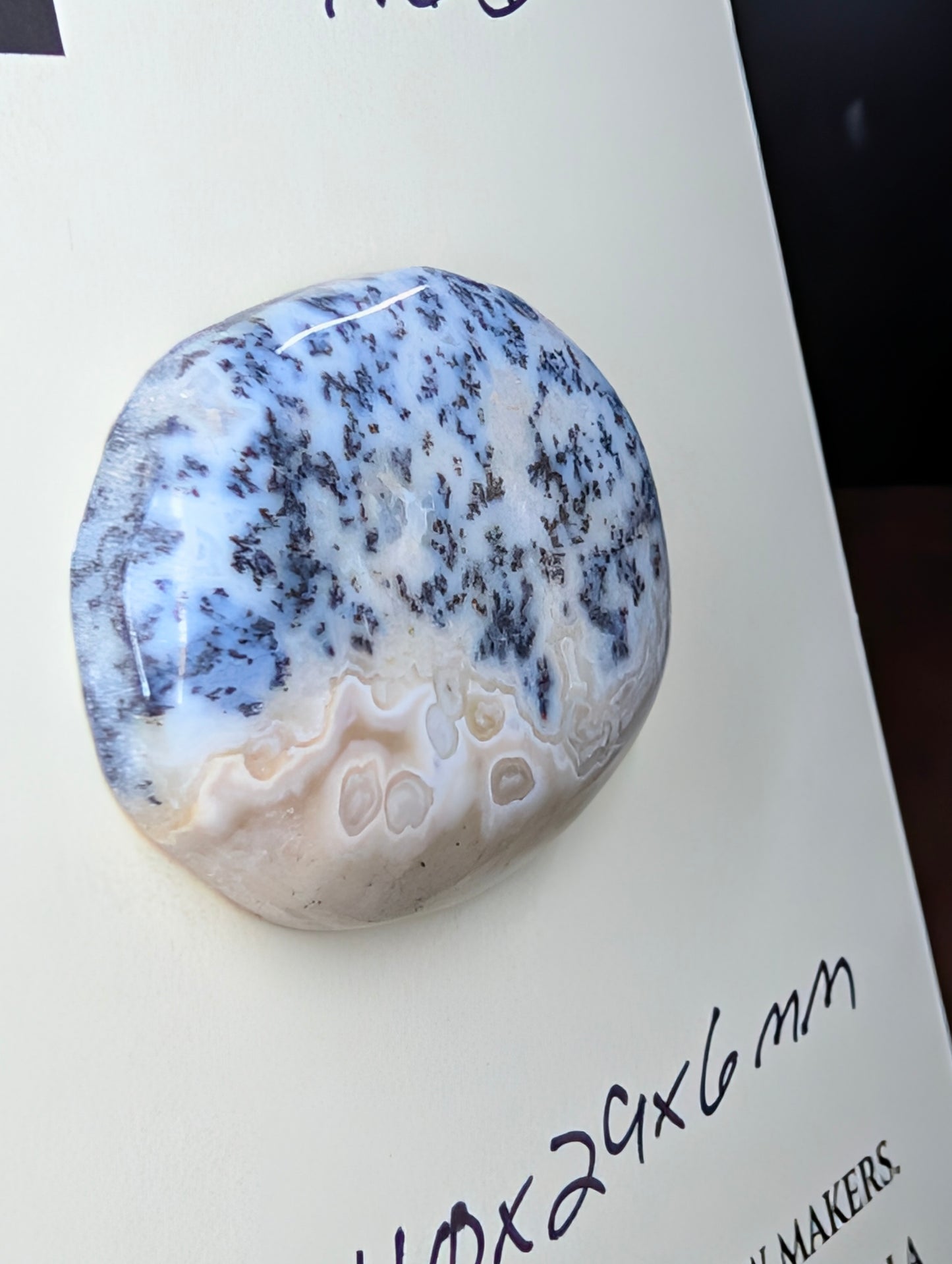 Dendritic Lace Agate - Cabochon - Wire Wrap Only