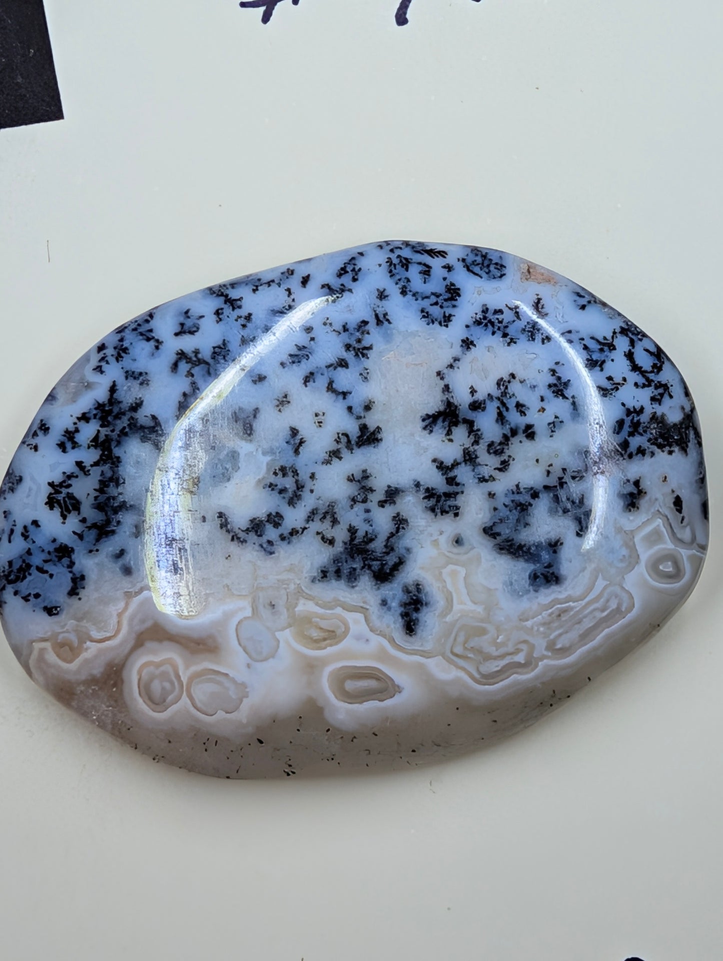 Dendritic Lace Agate - Cabochon - Wire Wrap Only