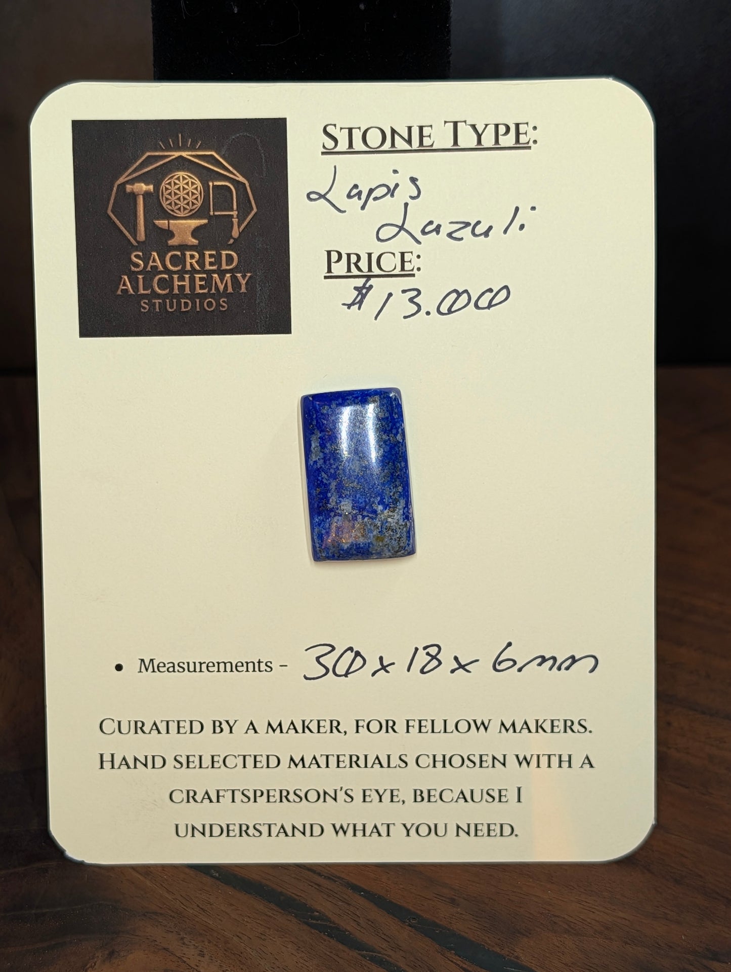 Lapis Lazuli - Cabochon – Afghanistan – Sar-e-Sang Mine