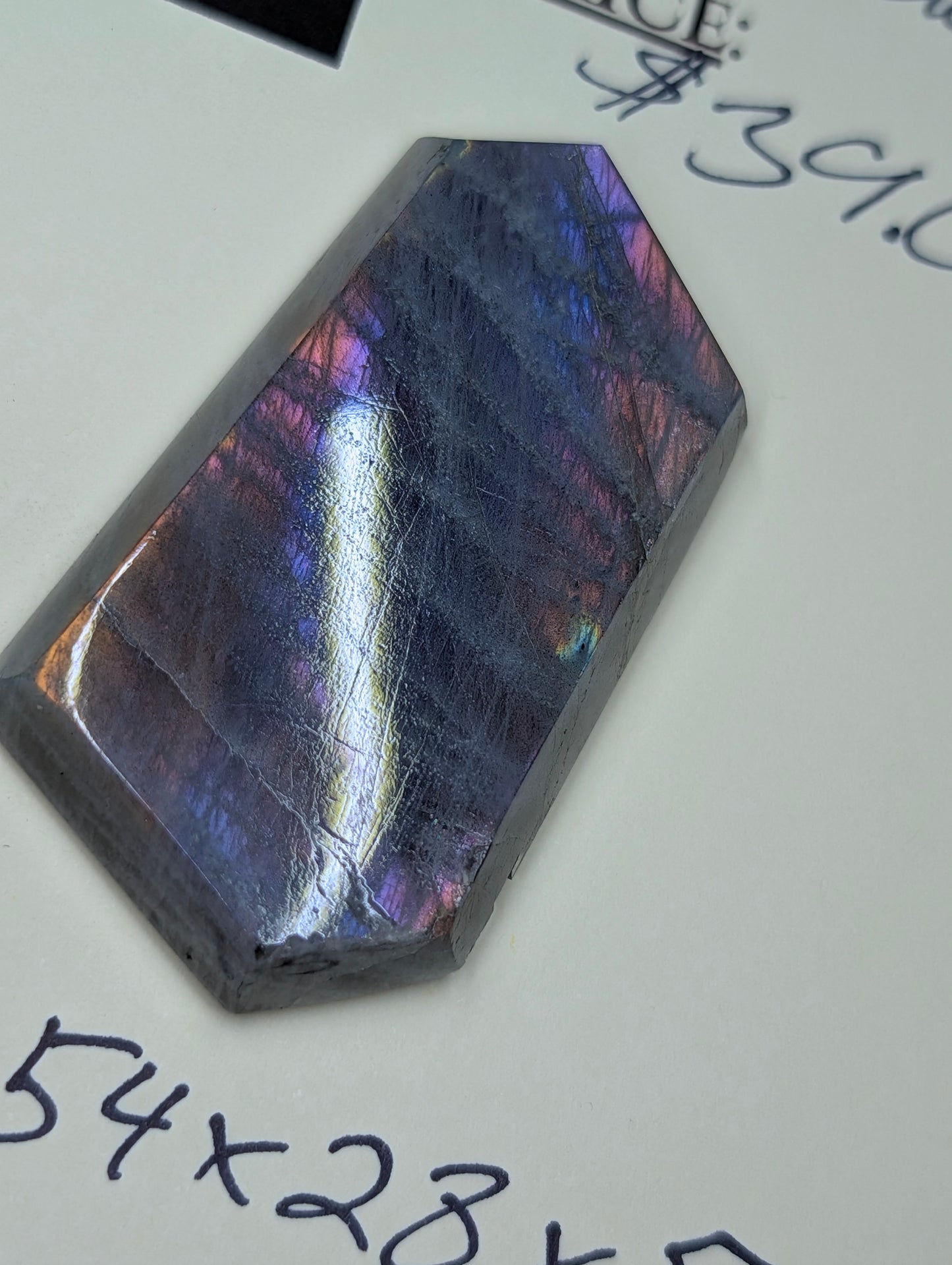 Labradorite Cabochon - Rare Purple - Mined in Madagascar