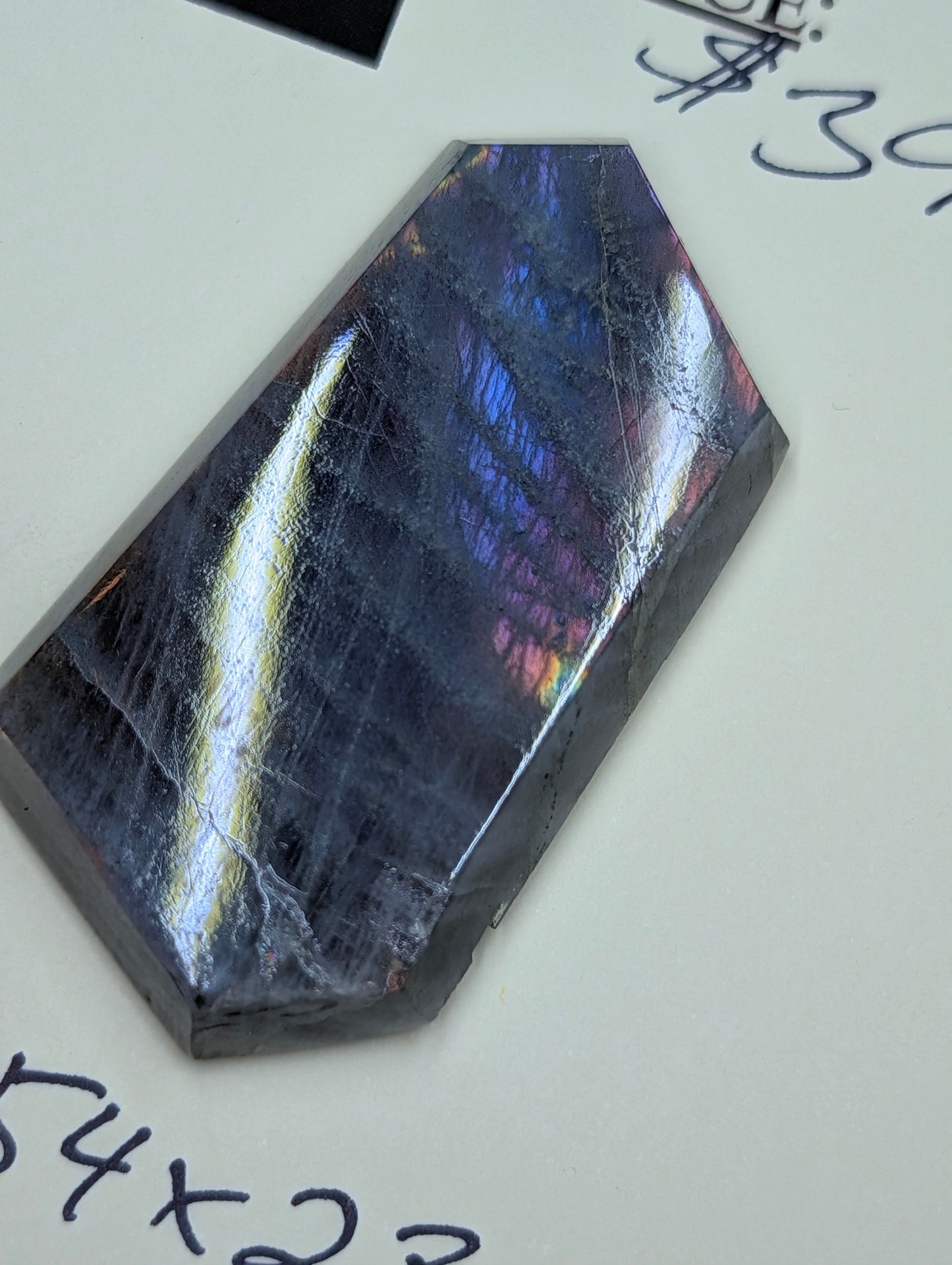 Labradorite Cabochon - Rare Purple - Mined in Madagascar