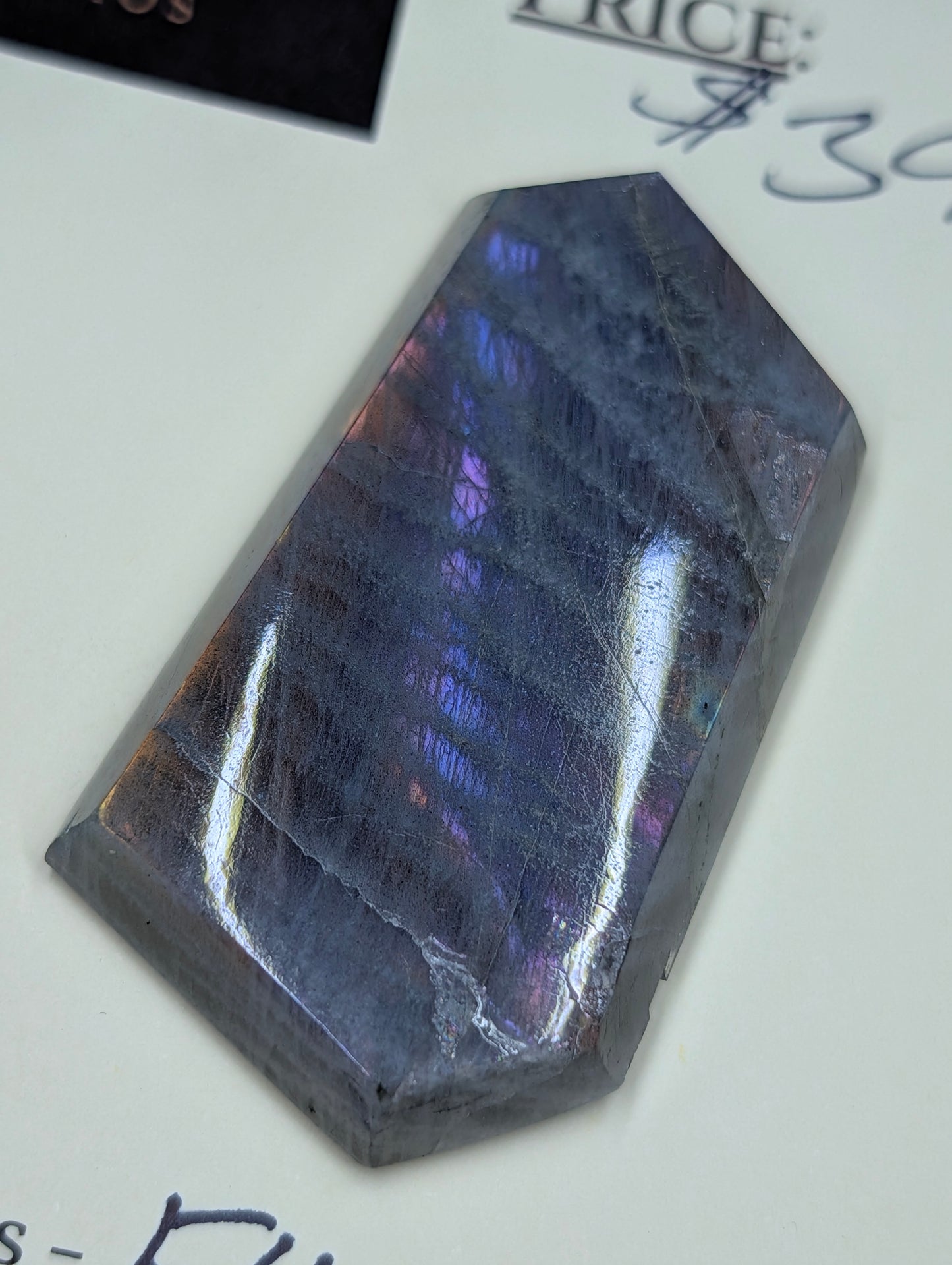 Labradorite Cabochon - Rare Purple - Mined in Madagascar