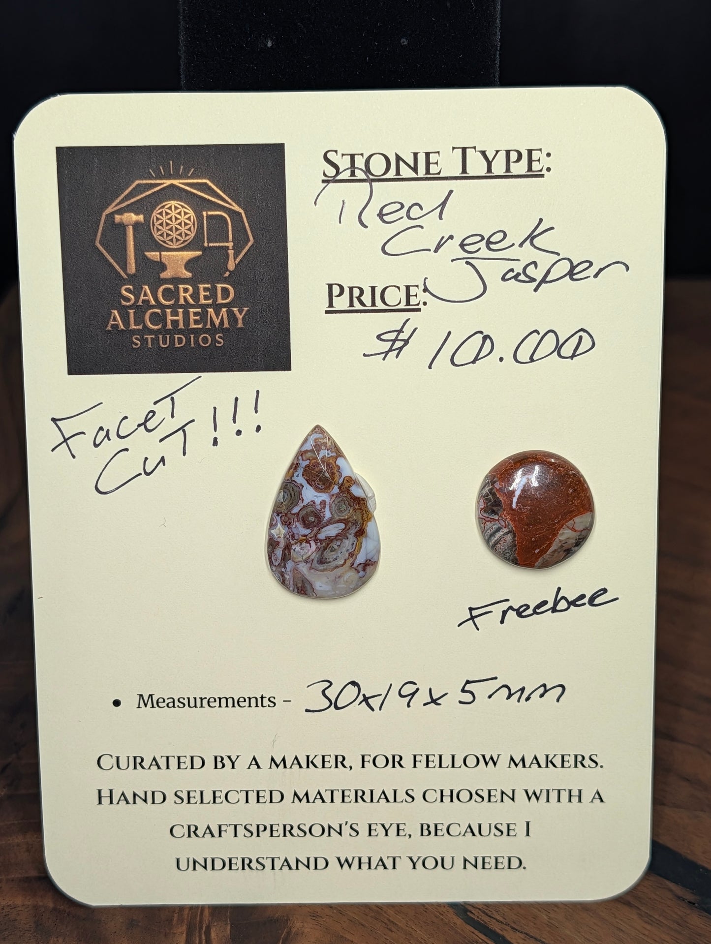 Red Creek Jasper Cabochon