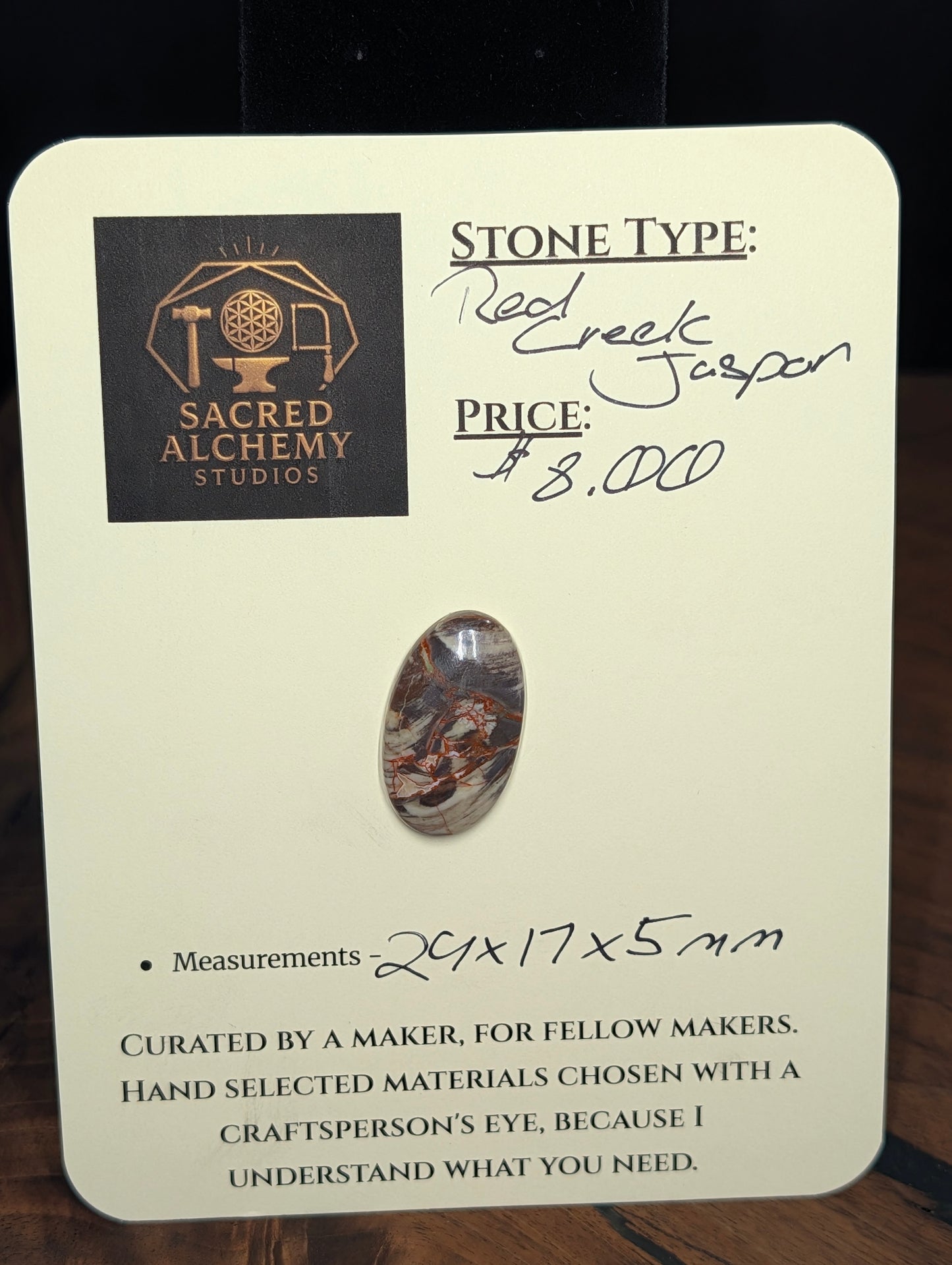 Red Creek Jasper Cabochon