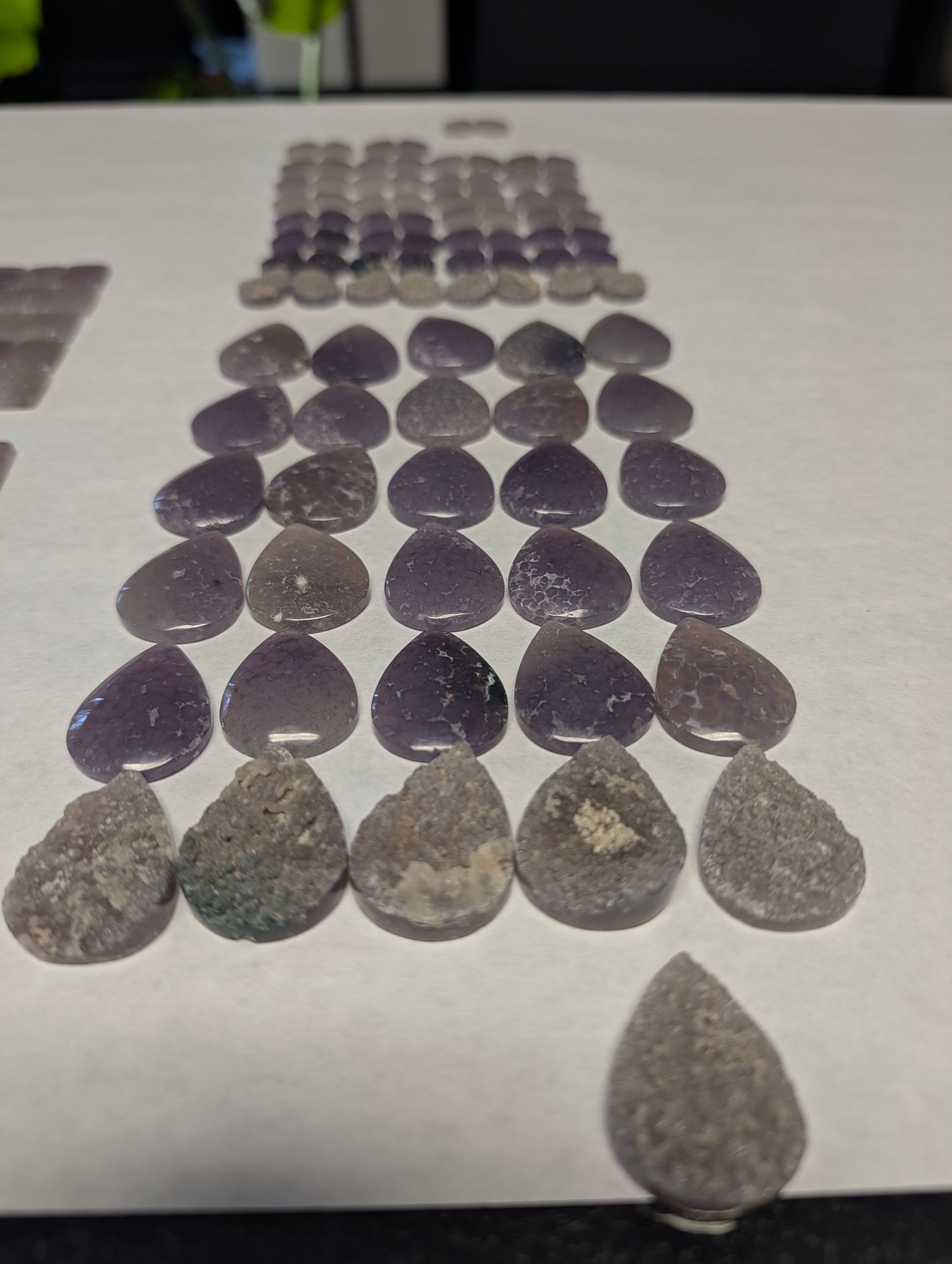 Tear Shape - Grape Agate - Design-Ready Calibrated Sets