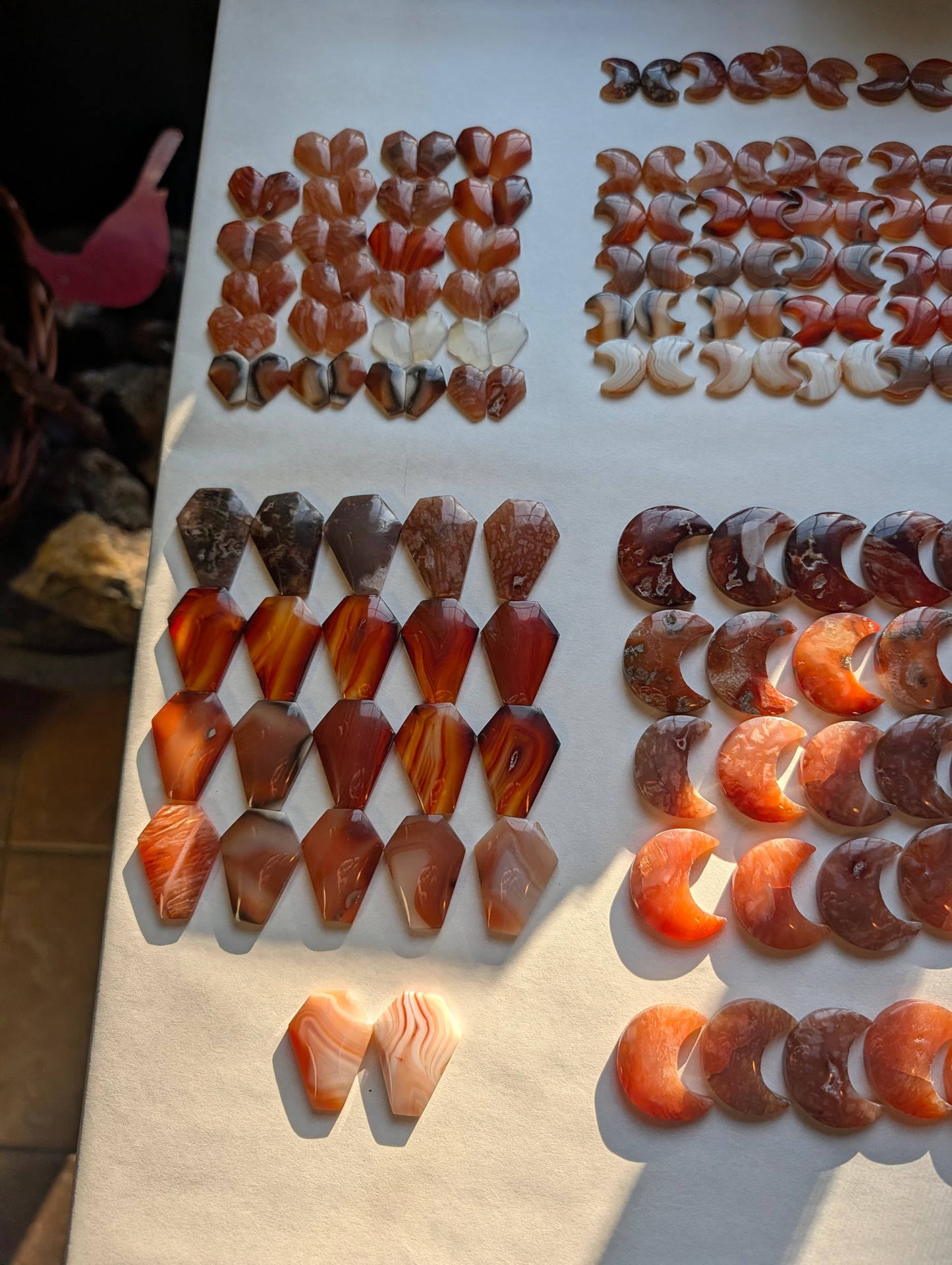 Coffin Shape - Carnelian - Design-Ready Calibrated Sets