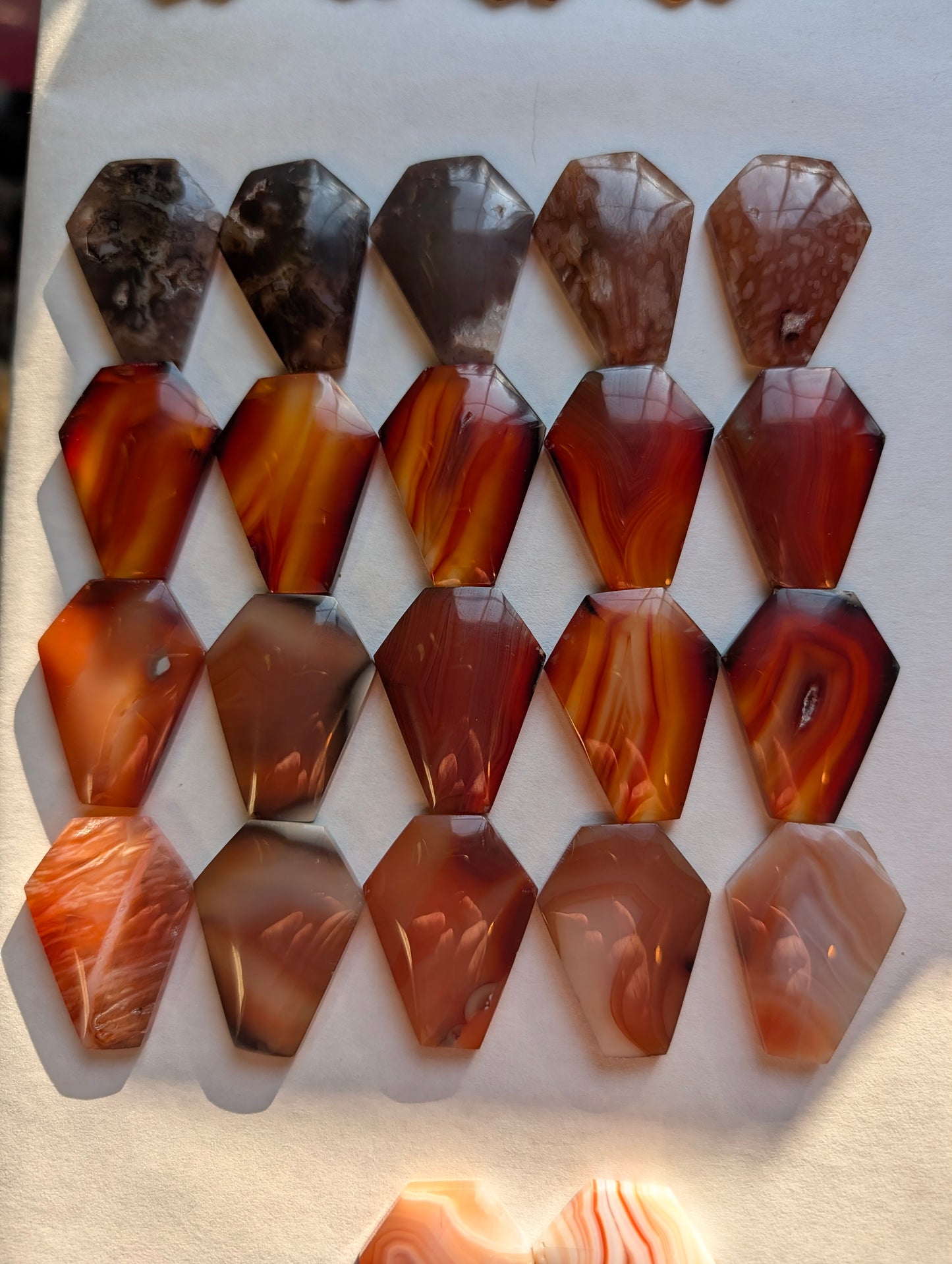 Coffin Shape - Carnelian - Design-Ready Calibrated Sets