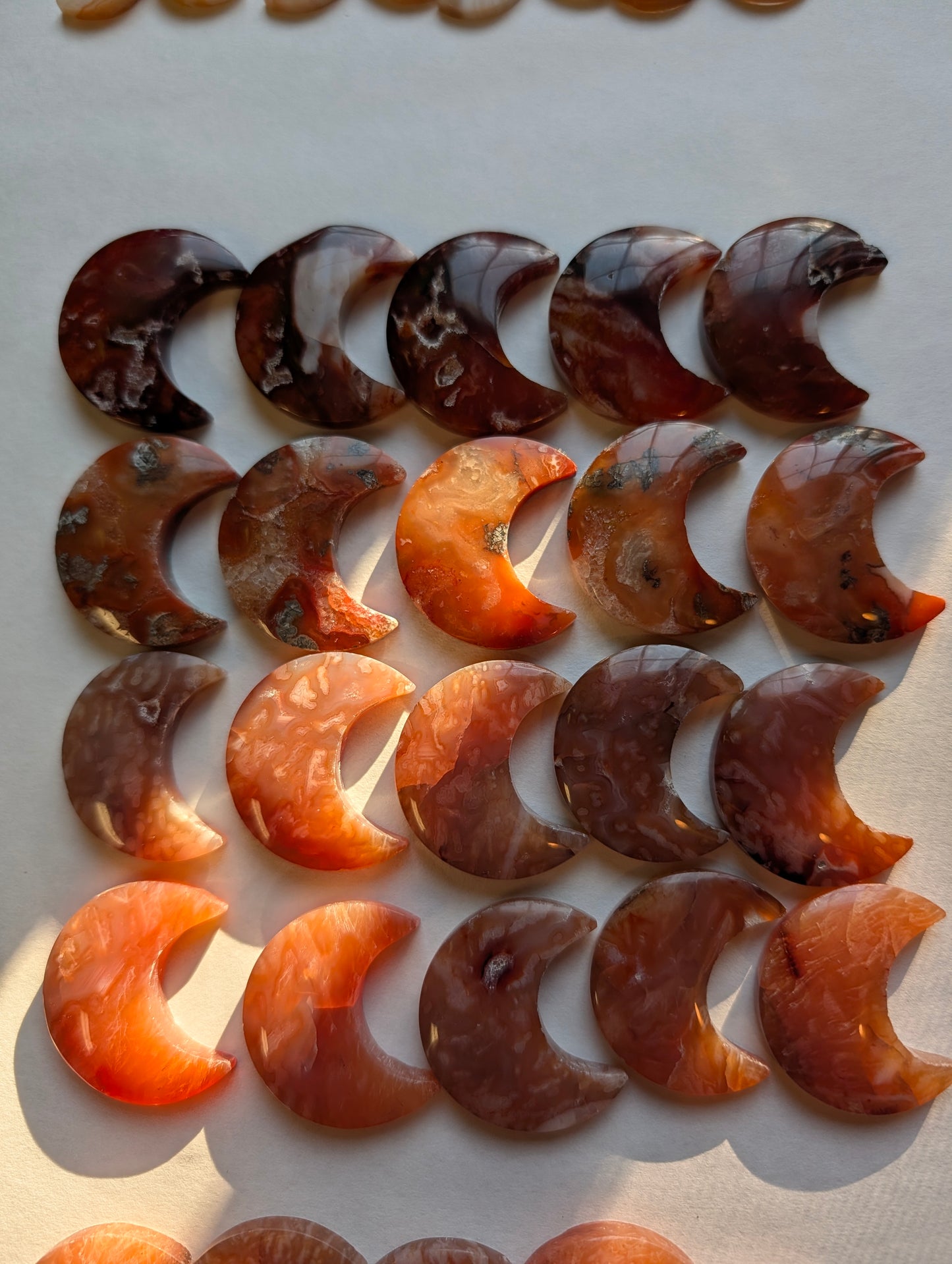Crescent Moon - Carnelian - Design-Ready Set