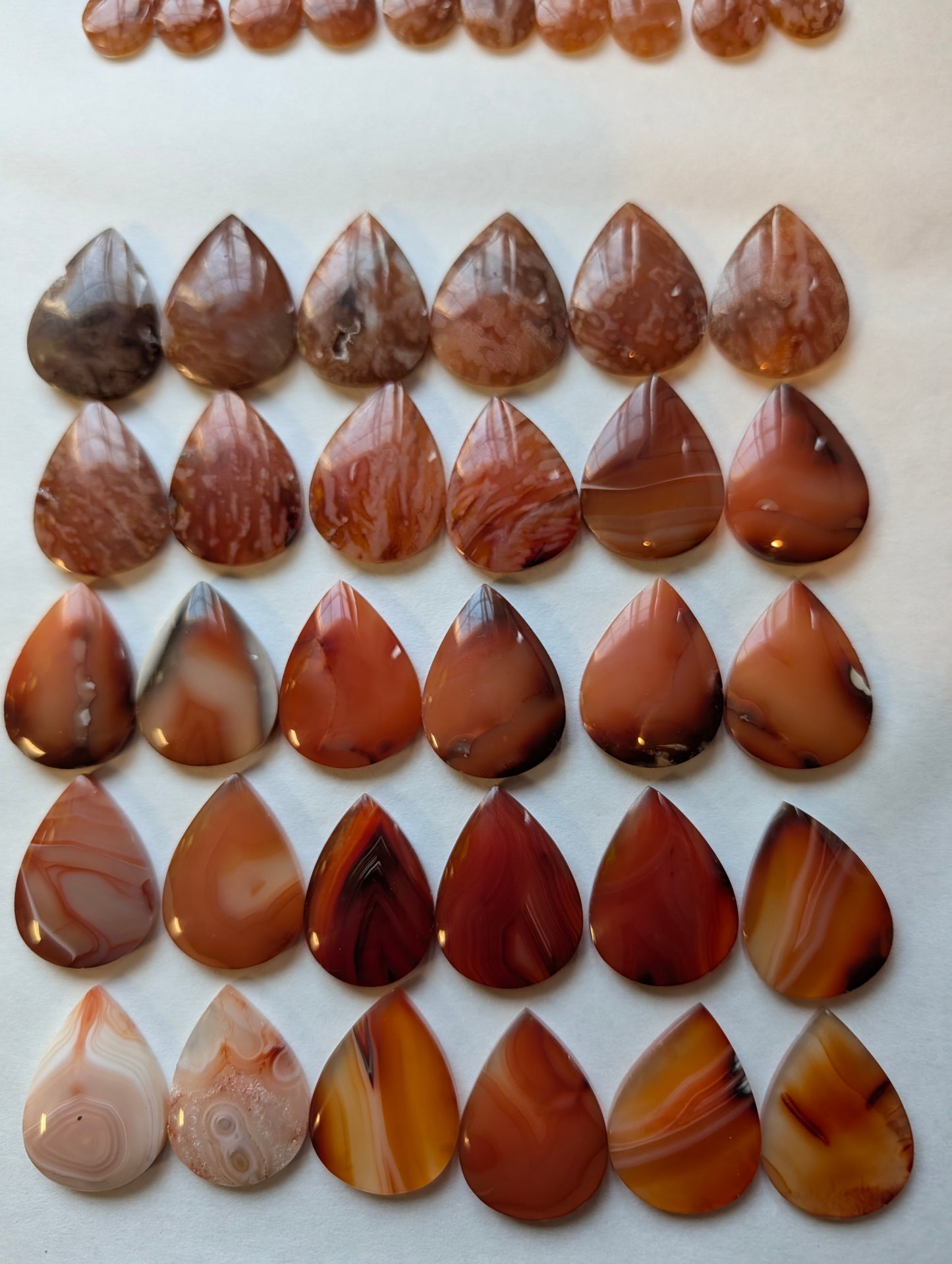 Tear Shape - Carnelian - Design-Ready Calibrated Sets