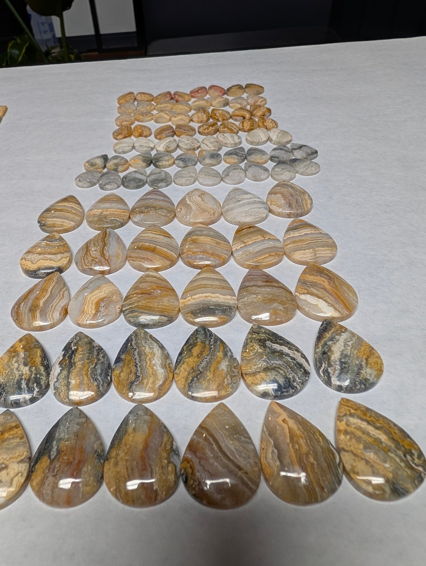 Tear Shape - Lace Agate - Design-Ready Calibrated Sets