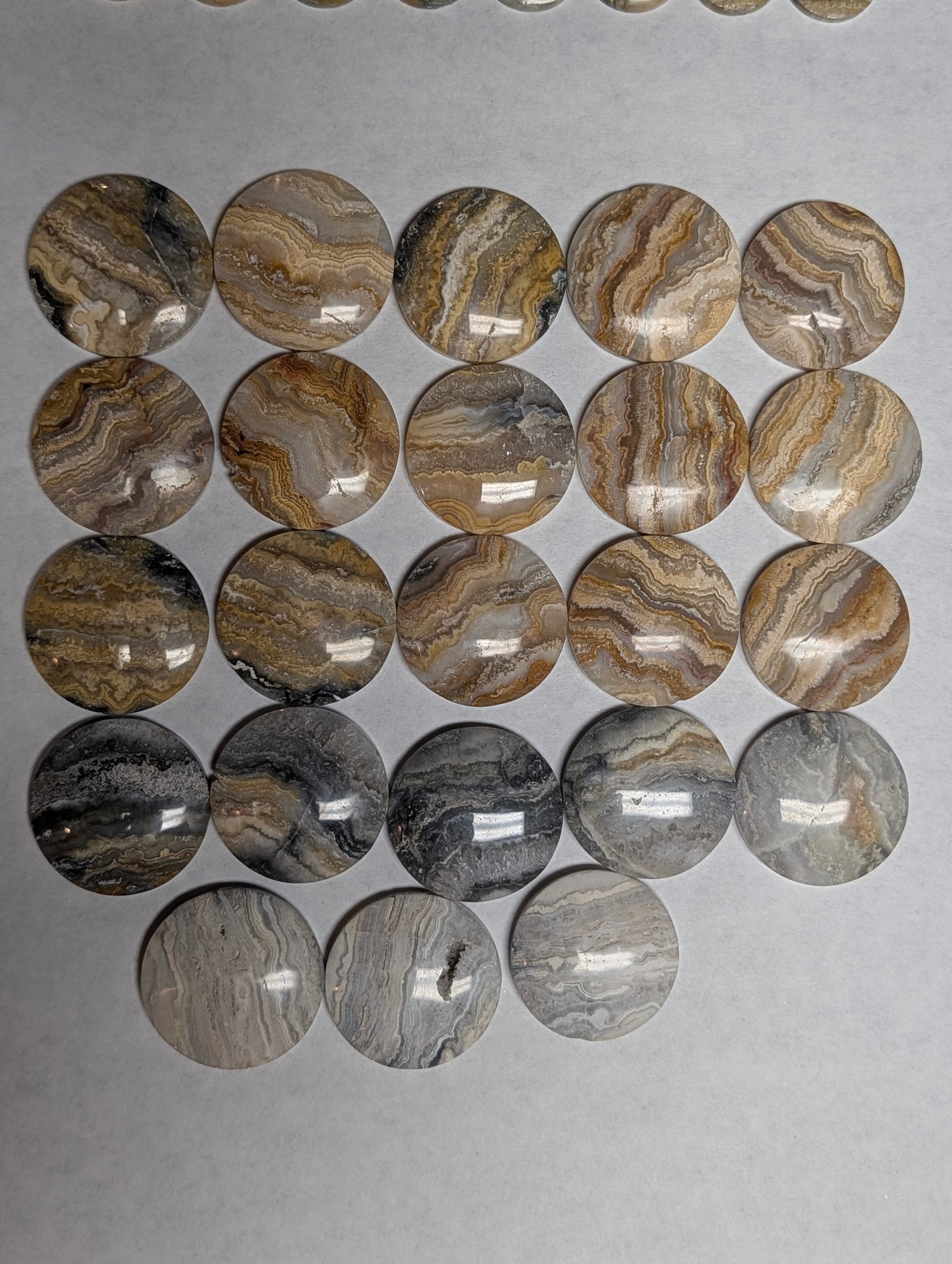 Circle Shape - Lace Agate - Design-Ready Calibrated Sets