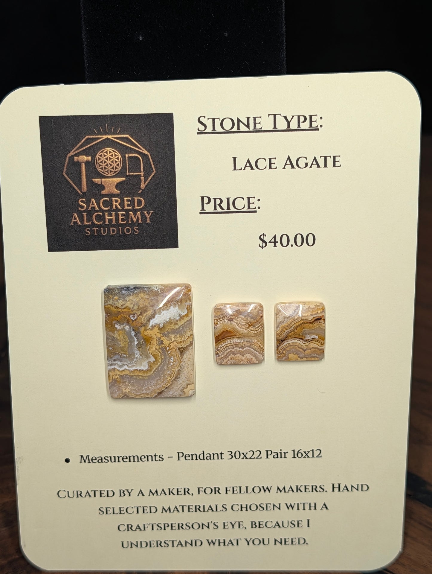 Rectangle Shape - Lace Agate - Design-Ready Calibrated Sets