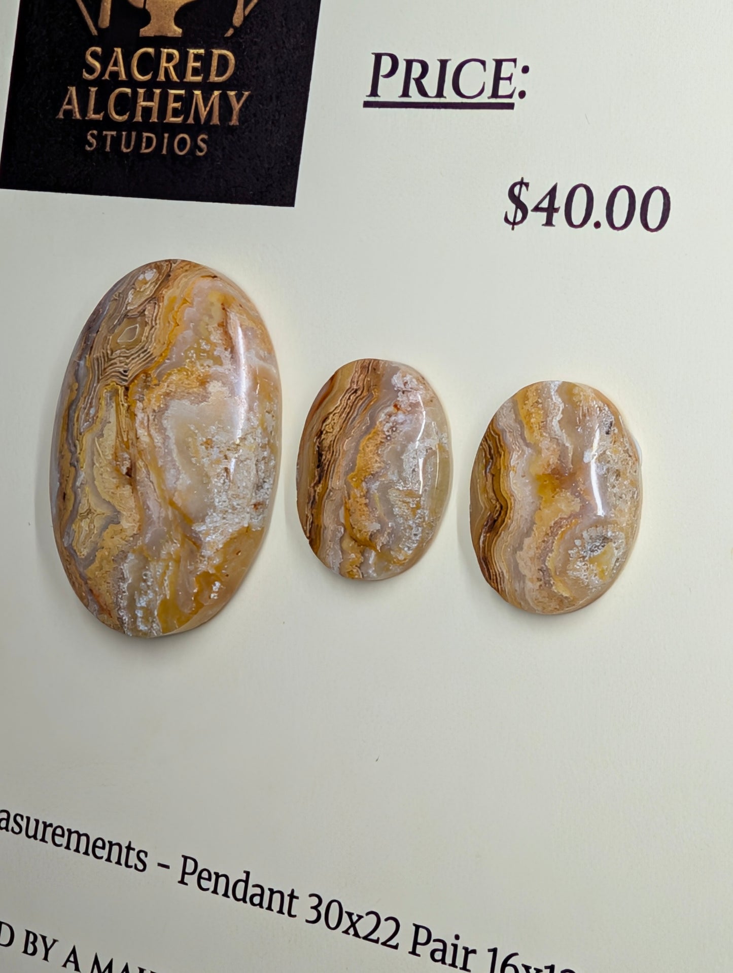 Oval Shape - Lace Agate - Design-Ready Calibrated Sets