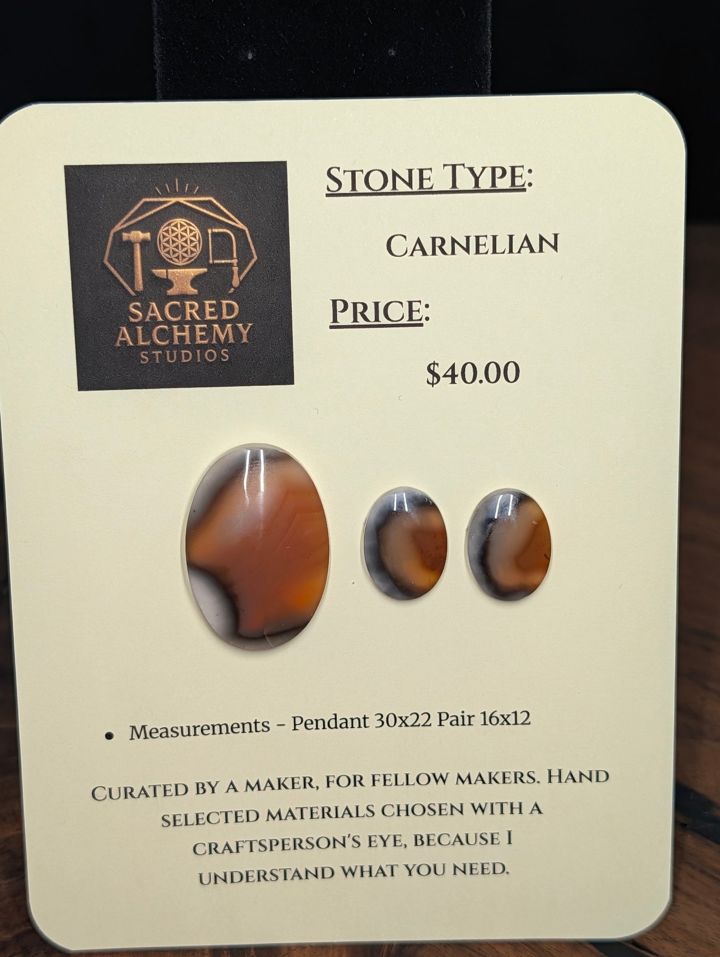 Oval Shape - Carnelian - Design-Ready Calibrated Sets