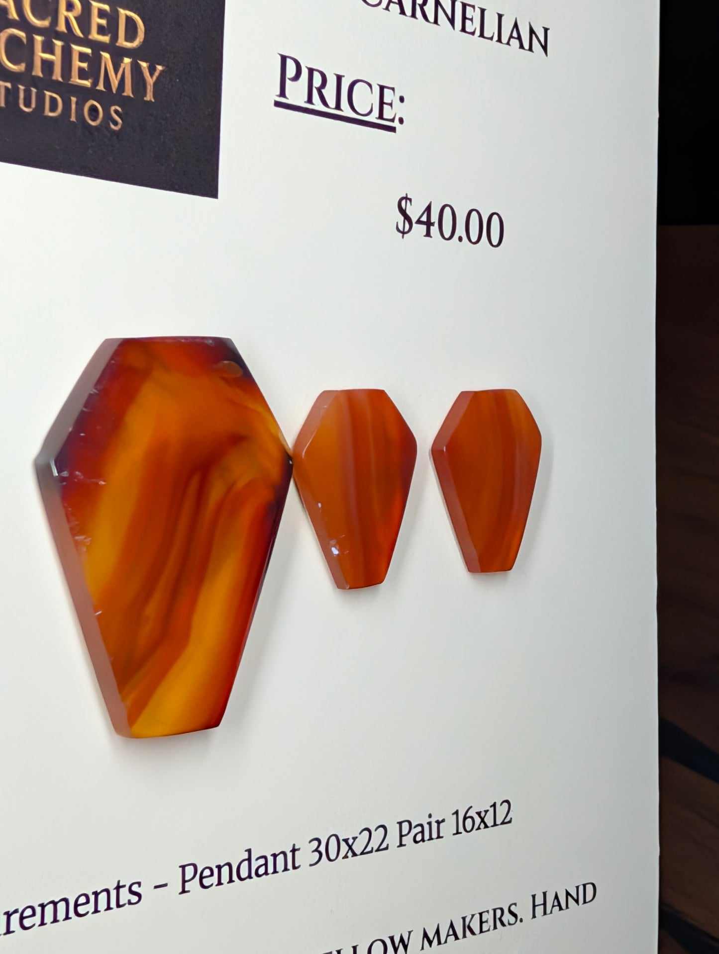 Coffin Shape - Carnelian - Design-Ready Calibrated Sets