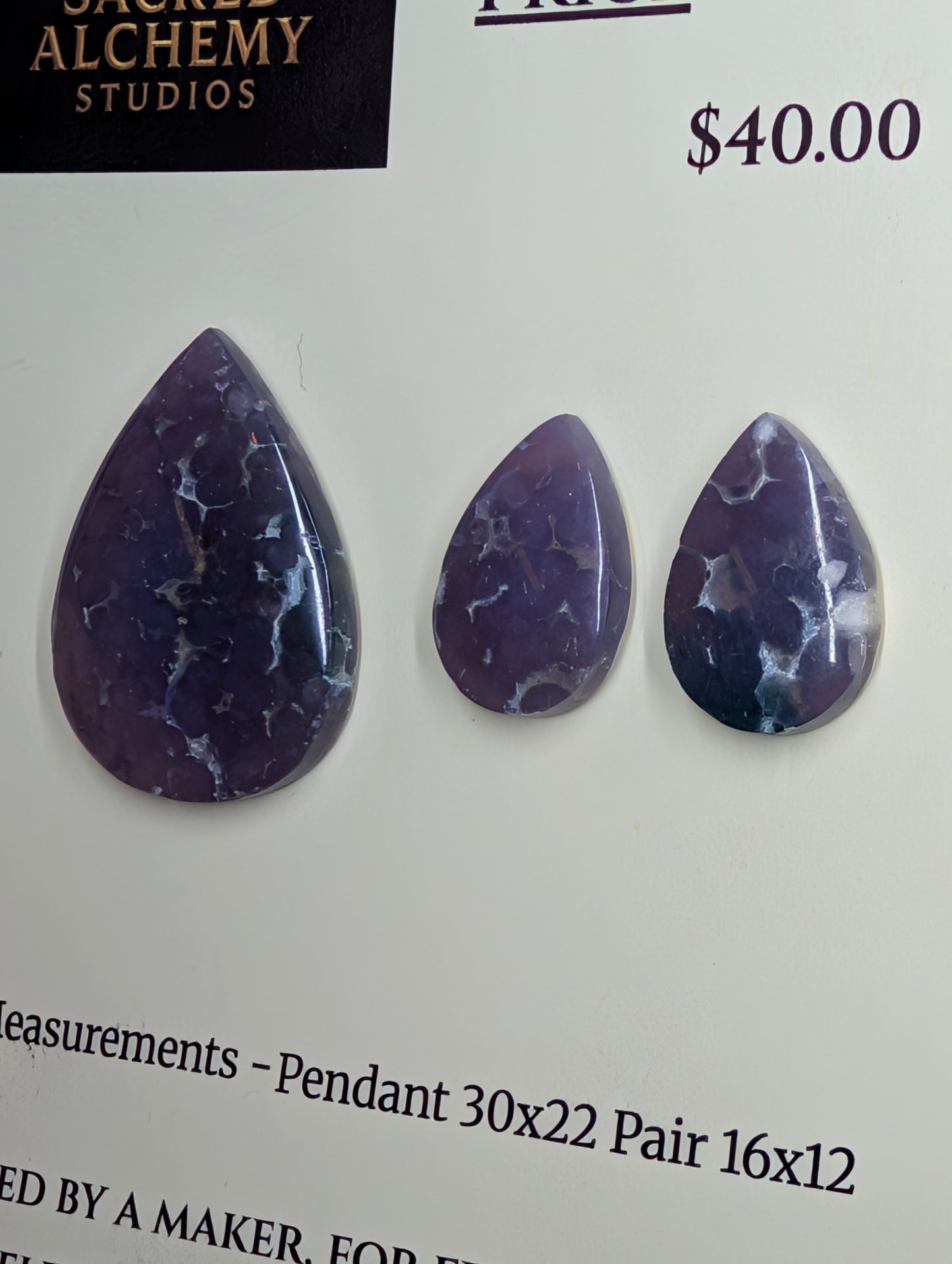 Tear Shape - Grape Agate - Design-Ready Calibrated Sets