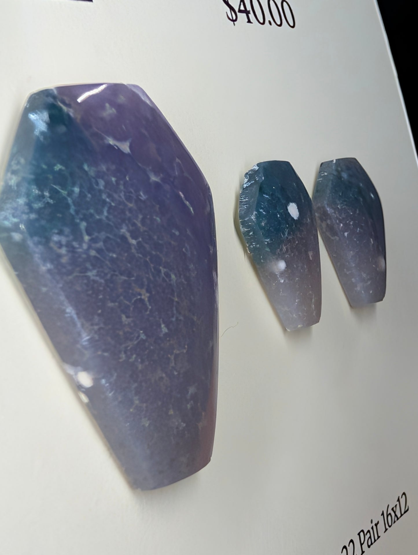 Coffin Shape - Grape Agate - Design-Ready Calibrated Sets