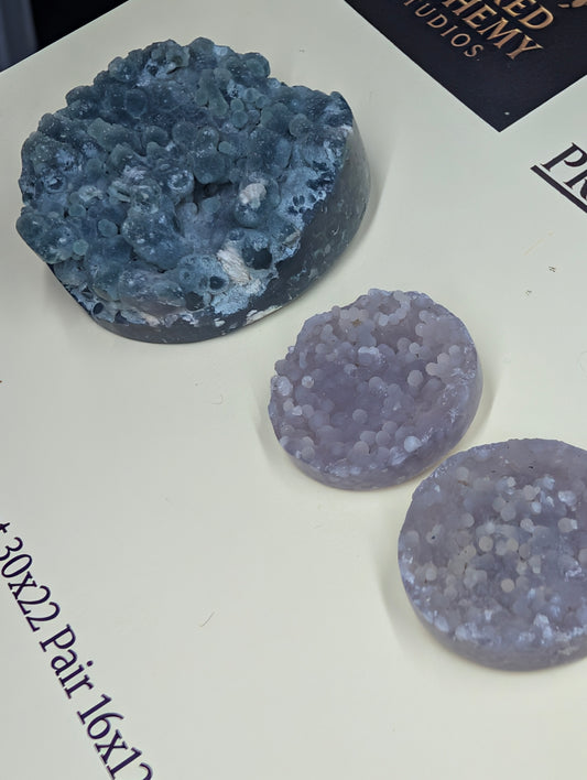 Circle Shape - Grape Agate - Botryoidal - Design-Ready Calibrated Sets