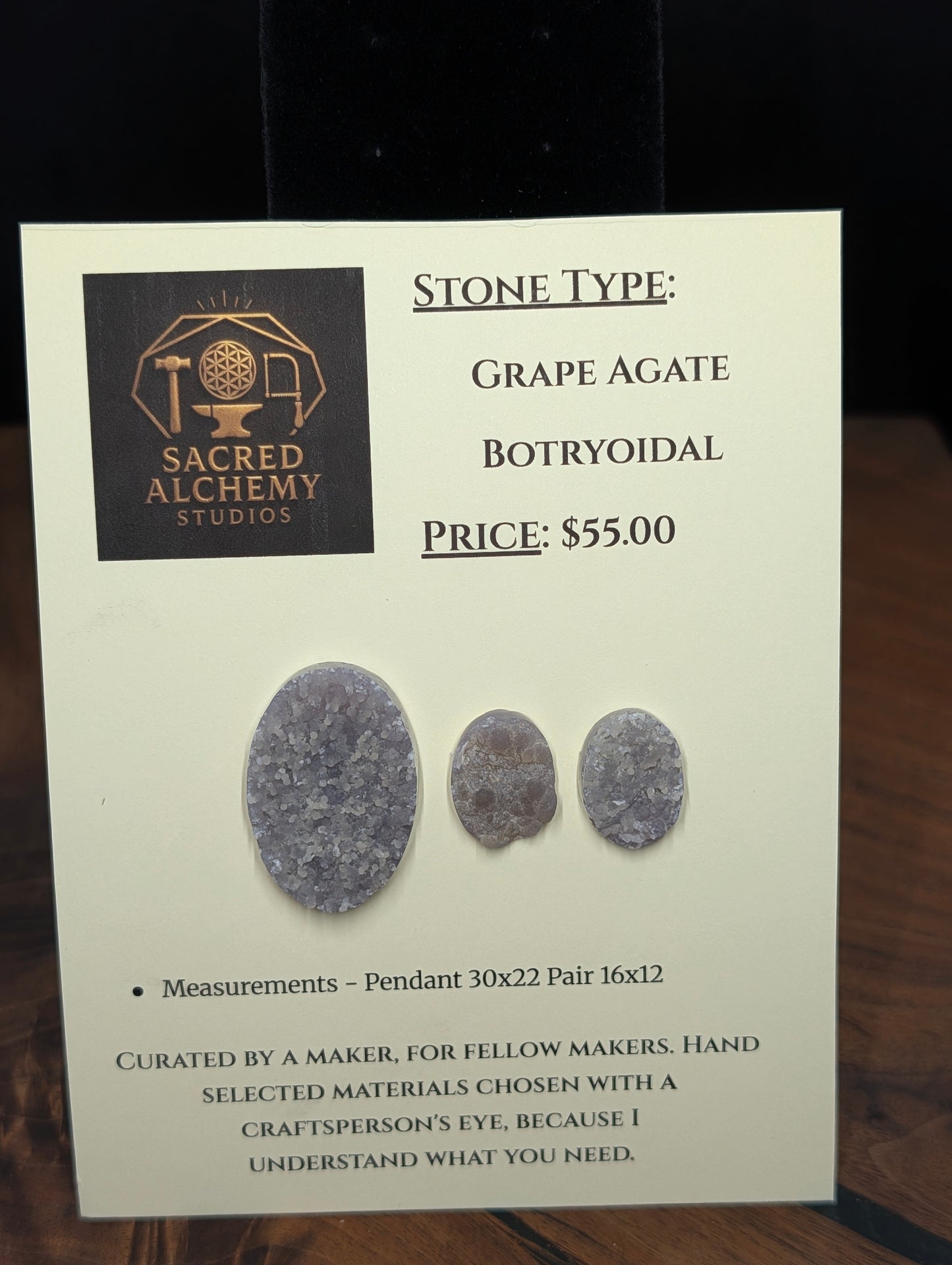 Oval Shape - Grape Agate - Botryoidal - Design-Ready Calibrated Sets