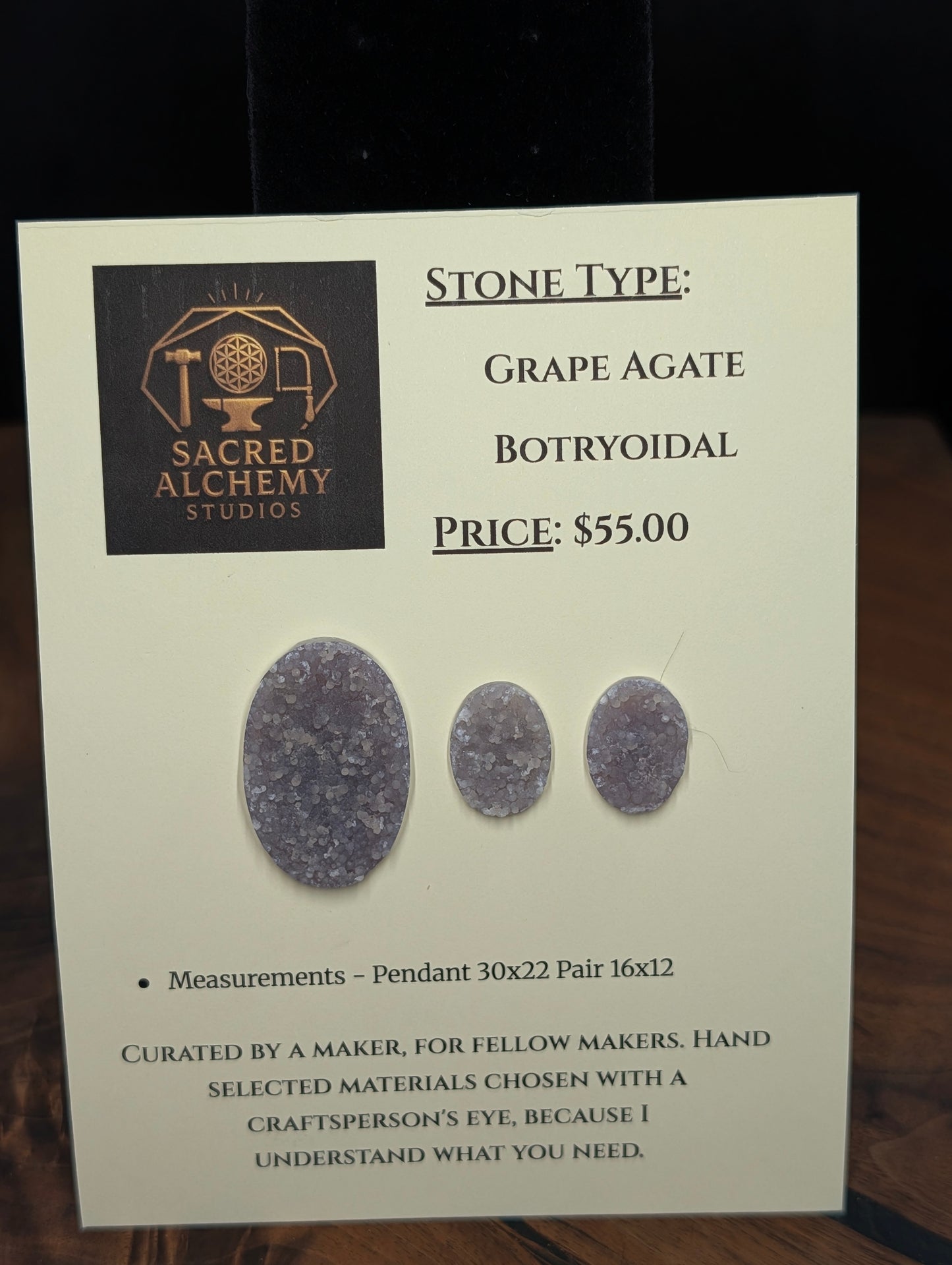 Oval Shape - Grape Agate - Botryoidal - Design-Ready Calibrated Sets
