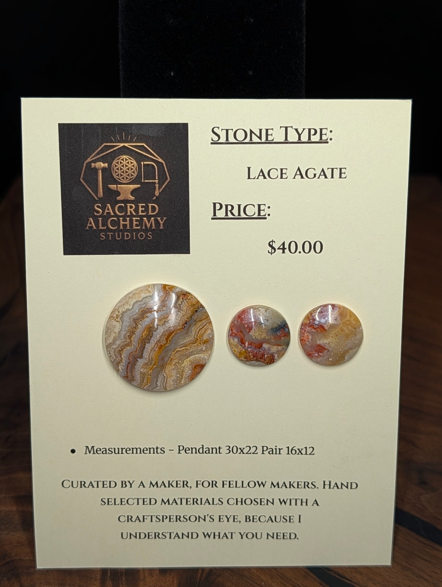 Circle Shape - Lace Agate - Design-Ready Calibrated Sets