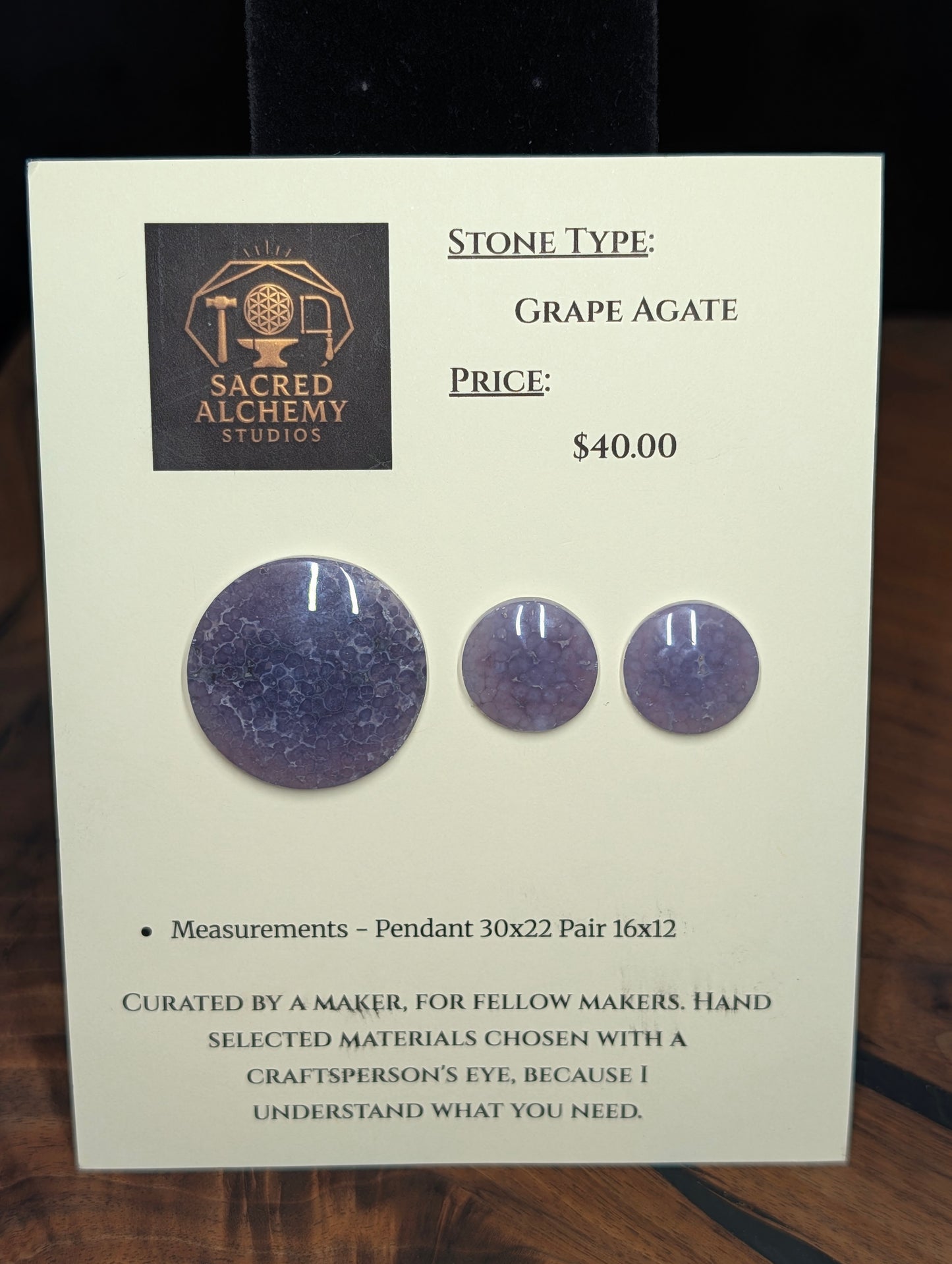 Circle Shape - Grape Agate - Design-Ready Calibrated Sets